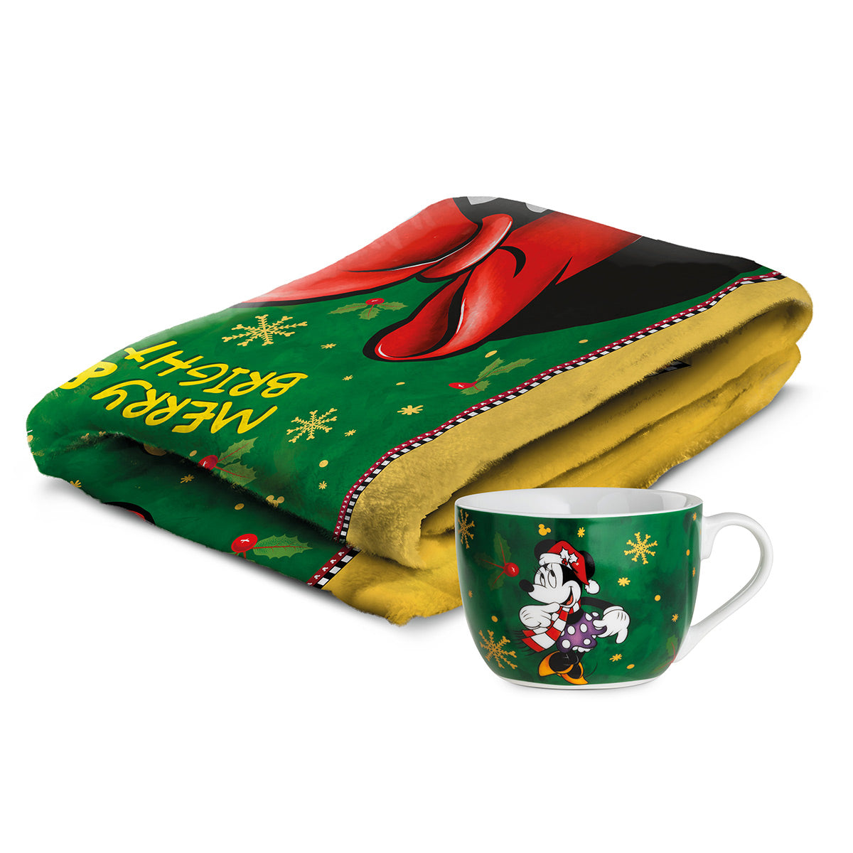 Set Plaid+Tazza Colazione Winter Magic Minnie Mouse Ml 520 Egan