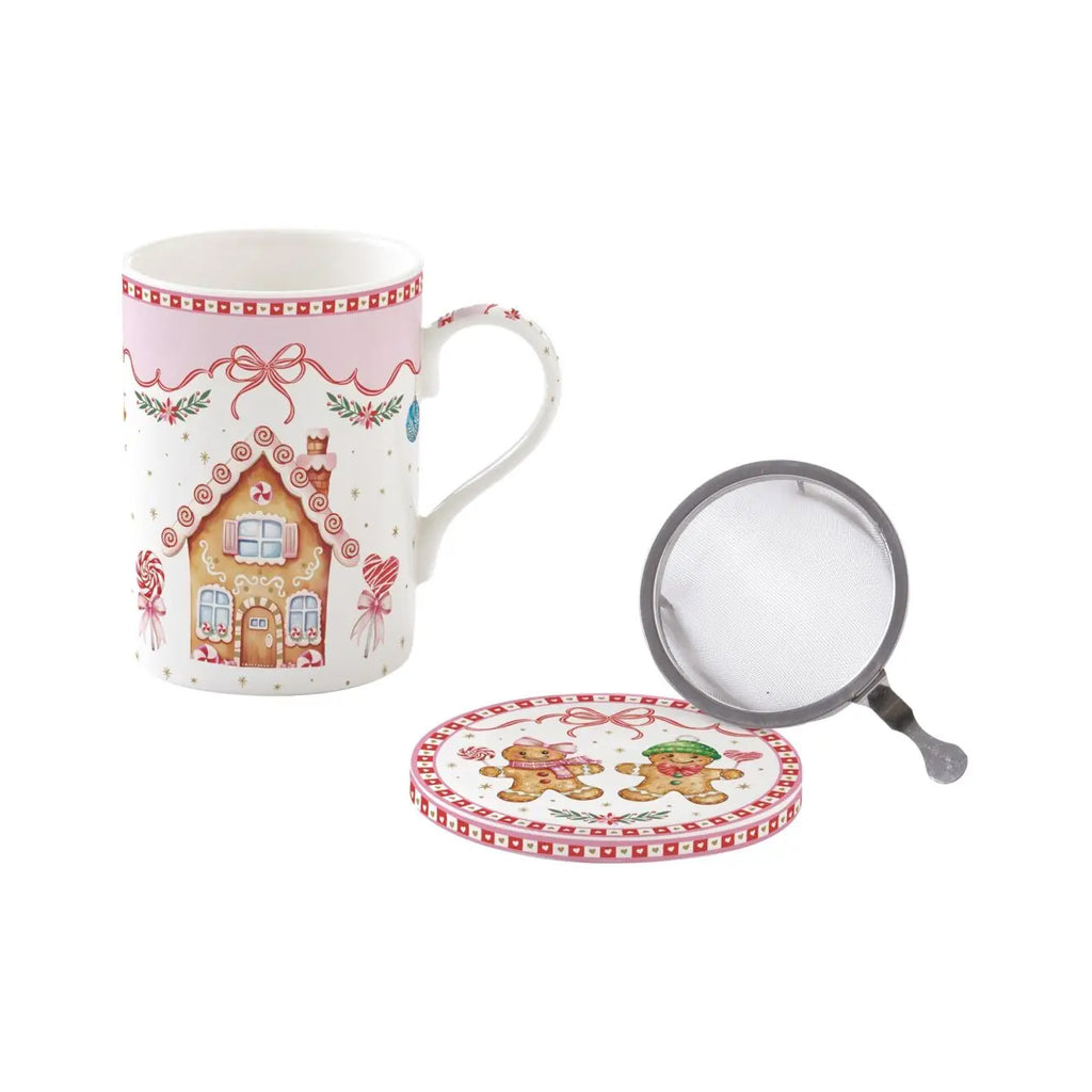 Infuser Set 350 Ml In Color Box Sweet Christmas Easy Life