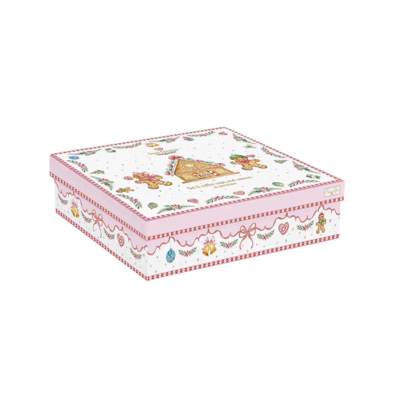 Set 6 Tazzine In Gift Box Sweet Christmas Easy Life