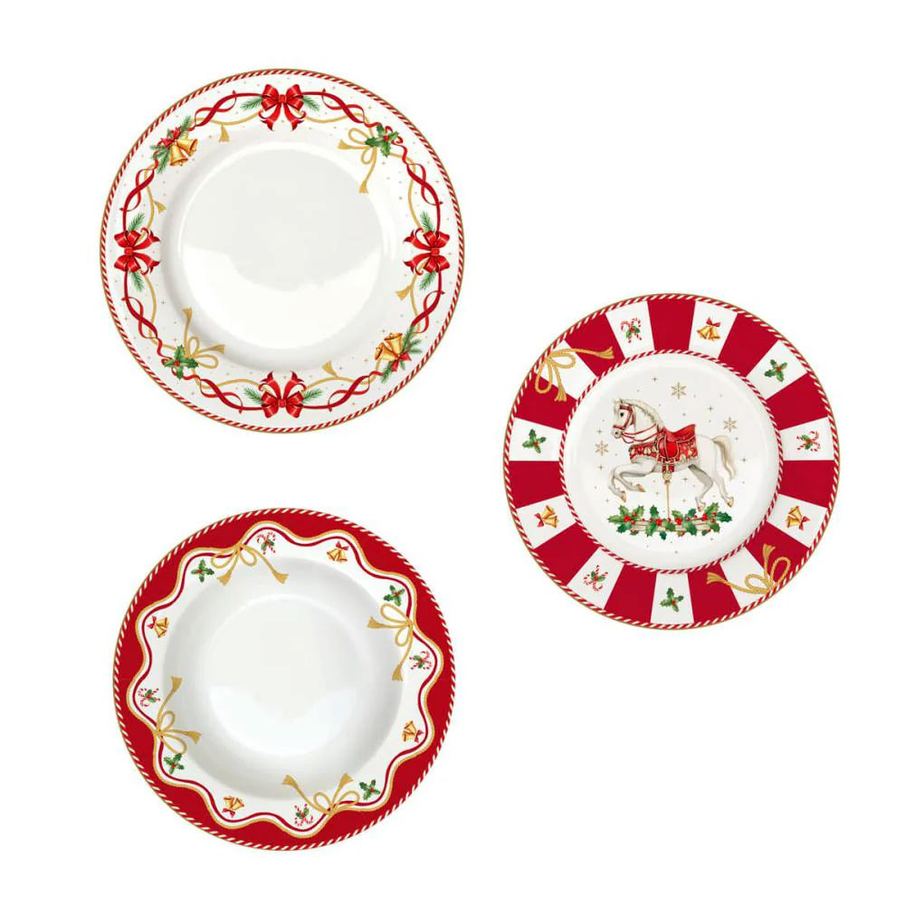 Set 18 piatti Christmas Tale Easy Life