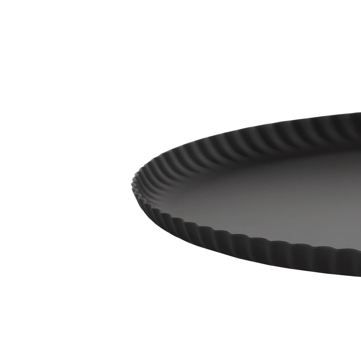 Pleats Vassoio Rotondo Nero Alessi