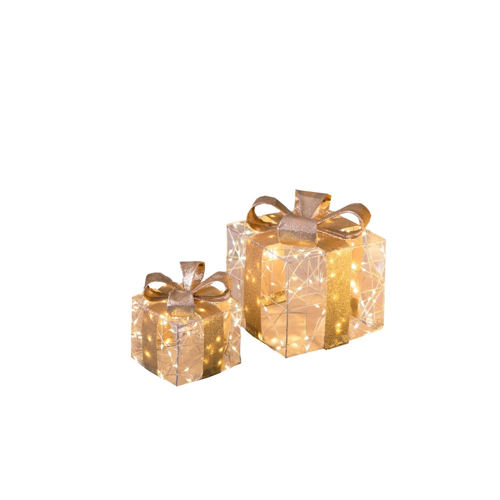 Pacchi Dono Set 2 Pz Metal Con 300 E 450 Led Brandani