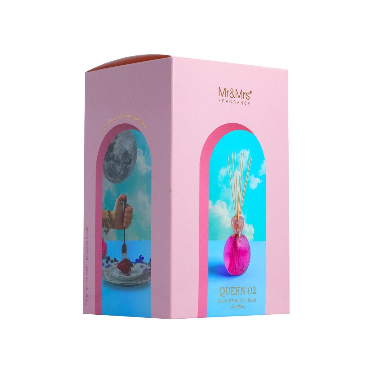 Queen 02 Diffusore a bastoncini 1000 ml Orange Flower Pink Sandalwood Mr&mrs Fragrance