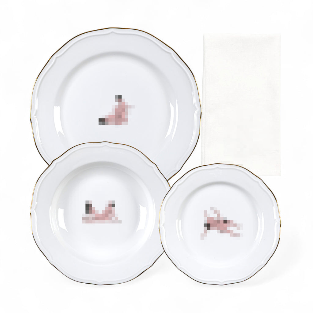 Set 3 Piatti Seikantai5271 Arched Seletti