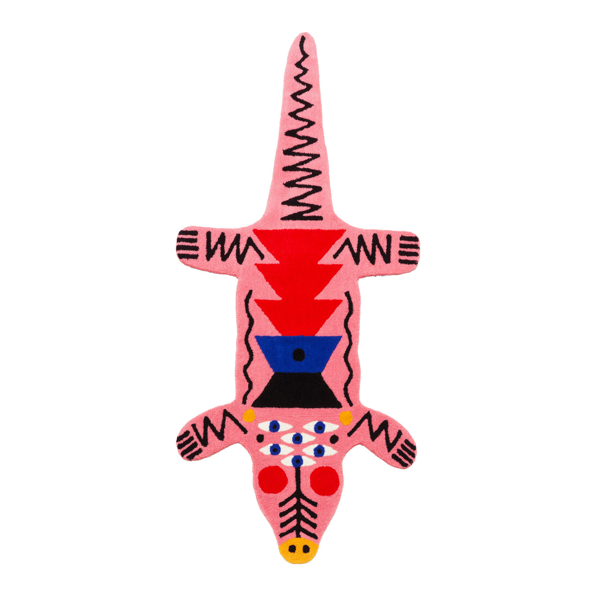 Tappeto Oggian Crocopink Large Qeeboo