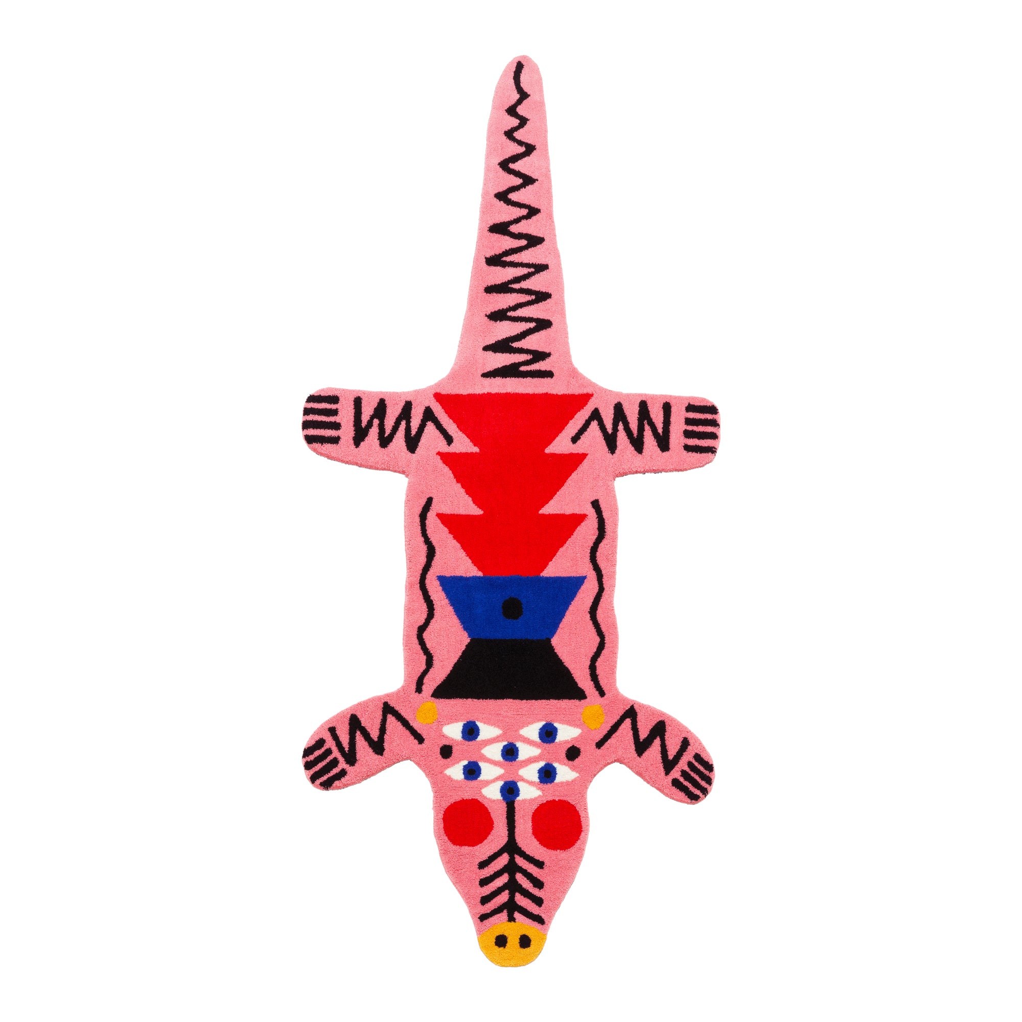 Tappeto Oggian Crocopink Large Qeeboo