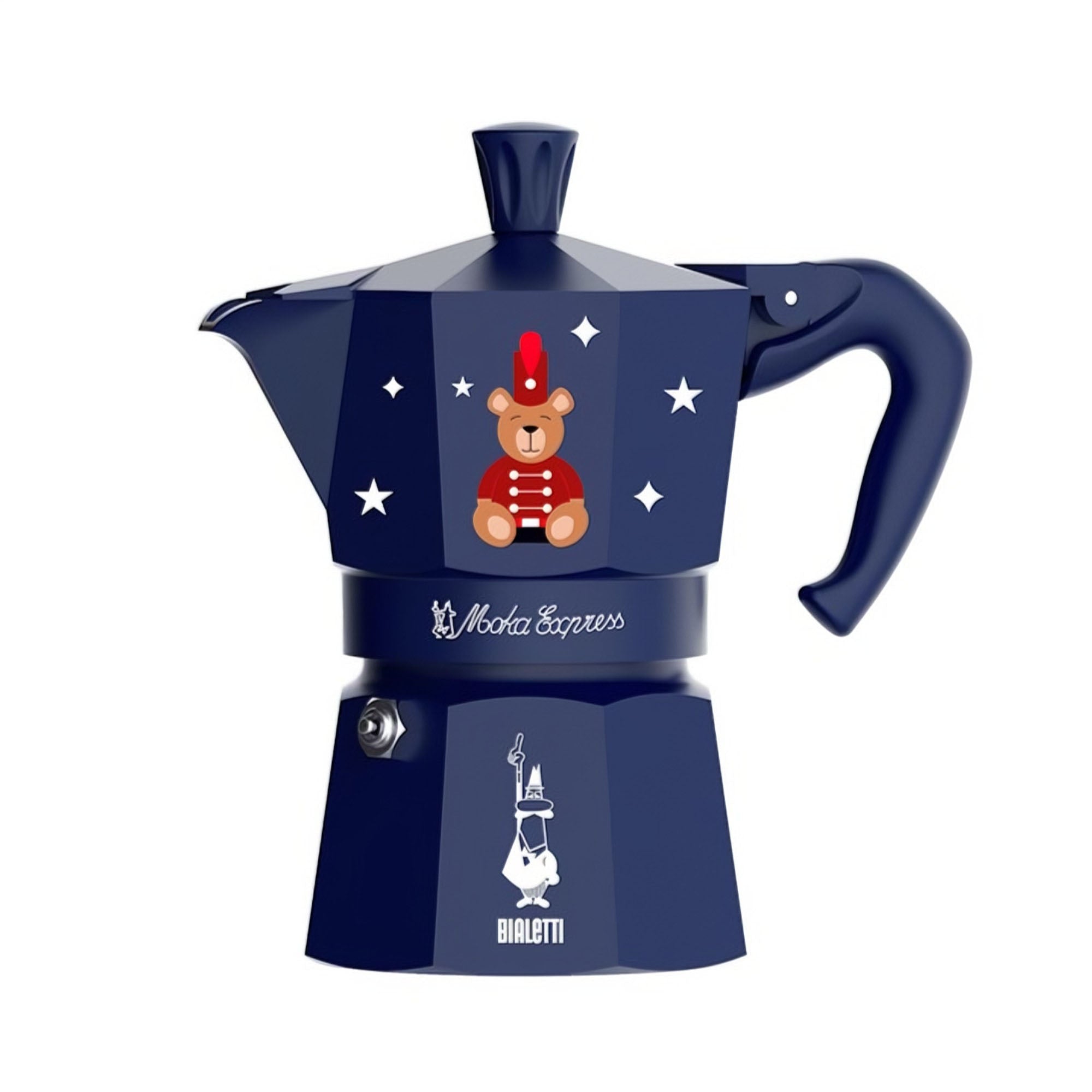 Moka Express 3 Tz Blu Orsetto Bialetti Exclusive
