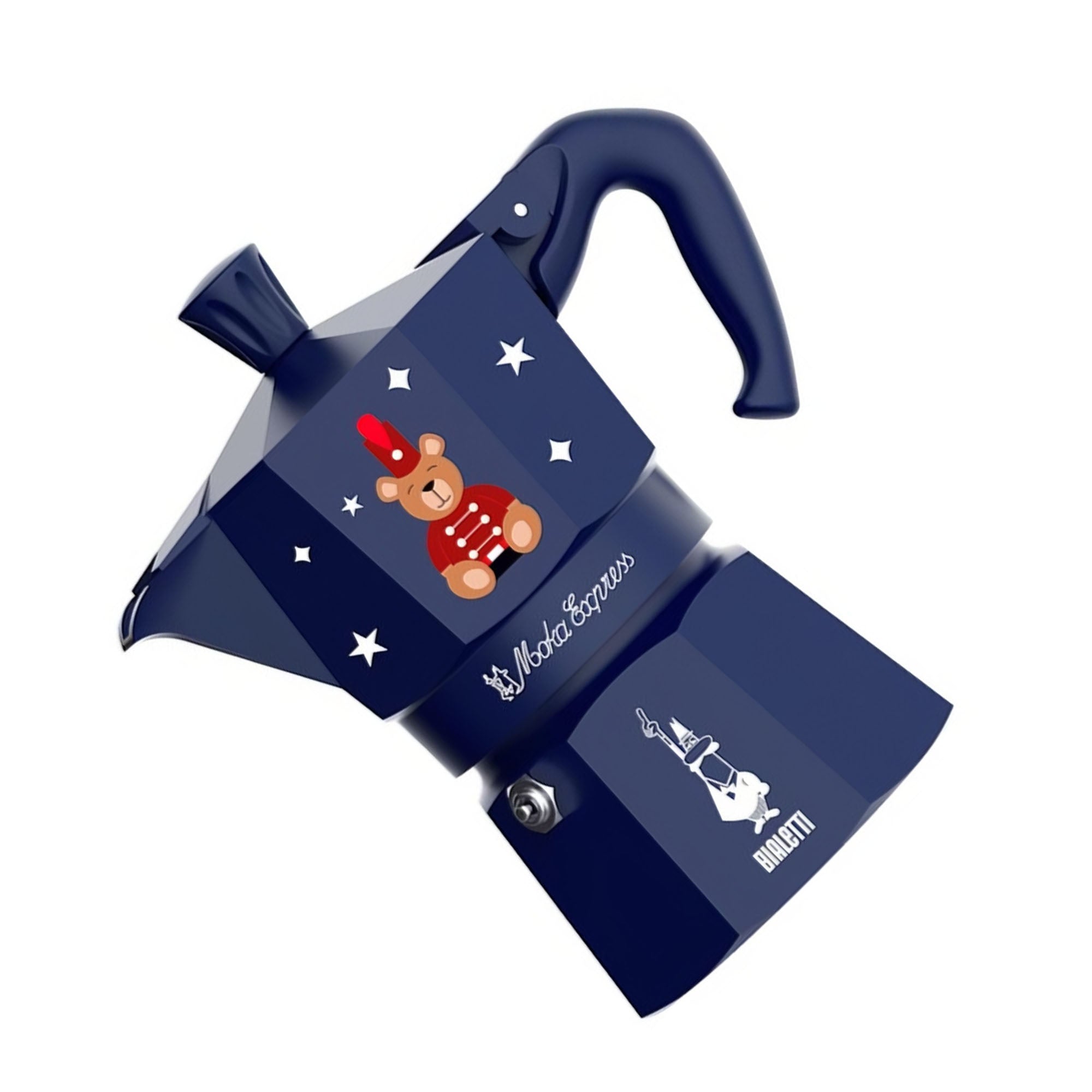 Moka Express 3 Tz Blu Orsetto Bialetti Exclusive