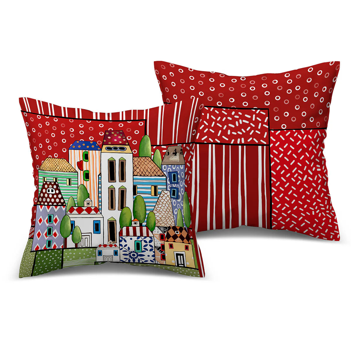 Cuscino Paese Mio Rosso Cm40X40 Egan