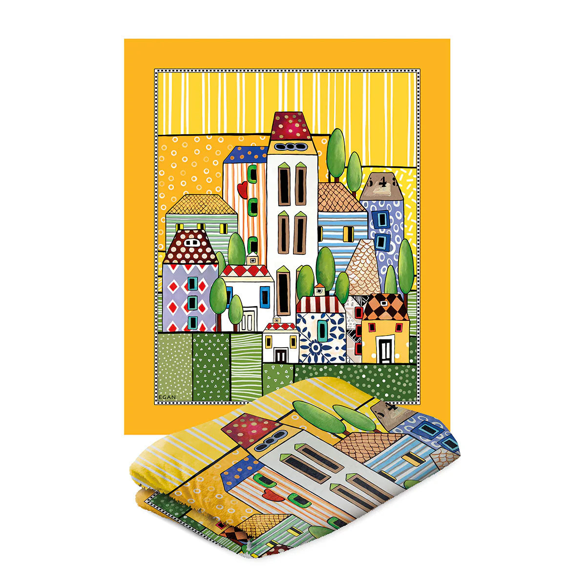 Plaid Paese Mio Giallo Cm130X160 Egan