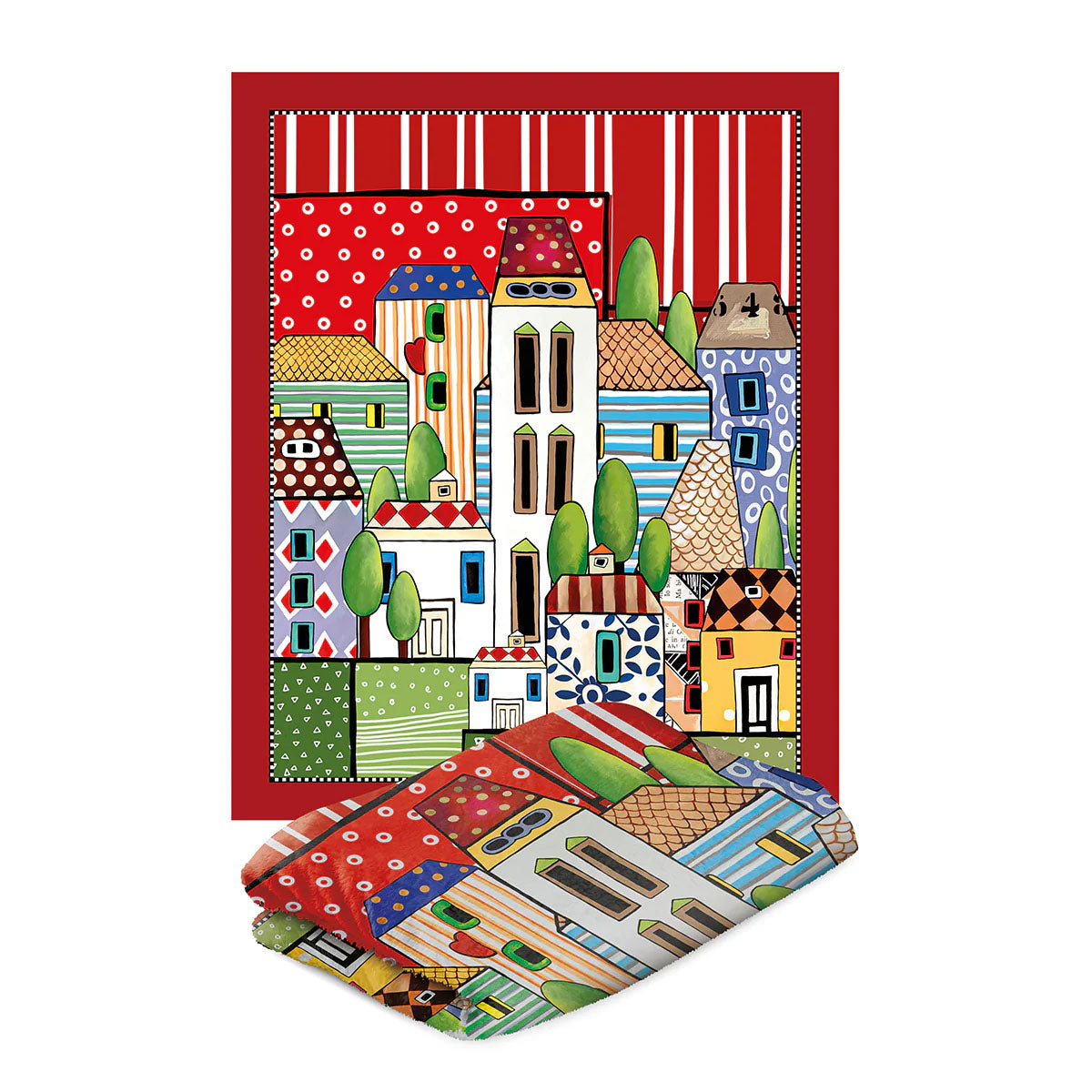 Plaid Paese Mio Rosso Cm130X160 Egan