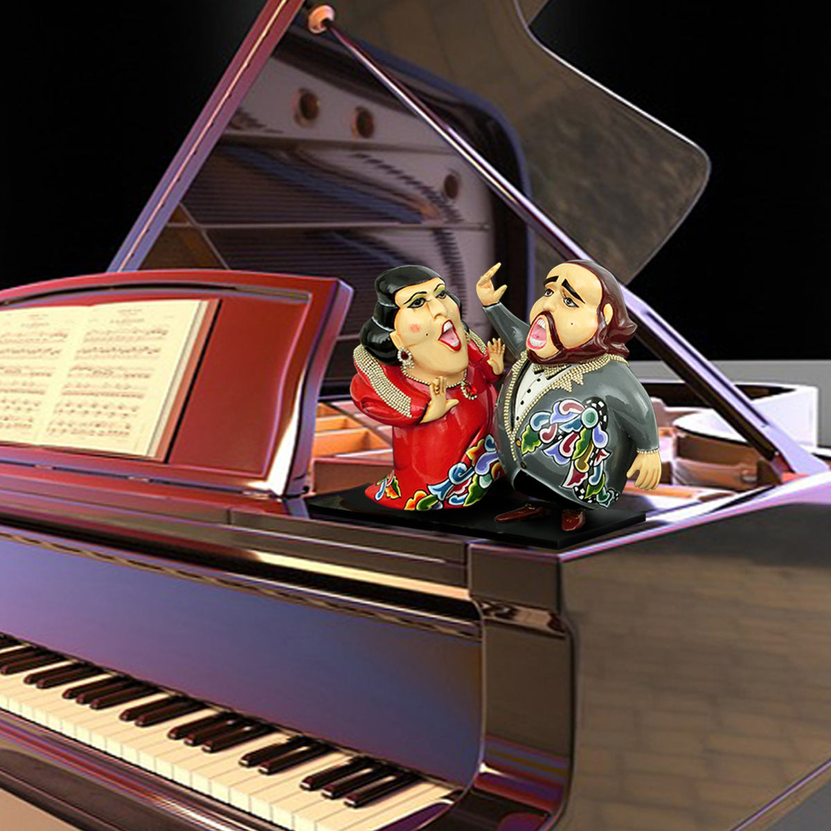 Cantante D`Opera "Luciano" H.24Cm. Tom`s Drag