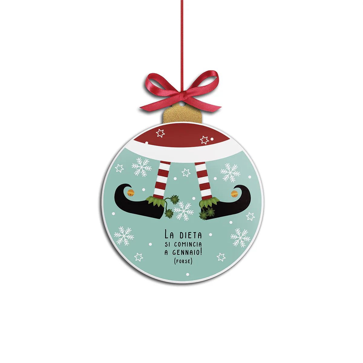 Formella Natale 2025 "Dieta: A Gennaio" Cm 16X19 Egan