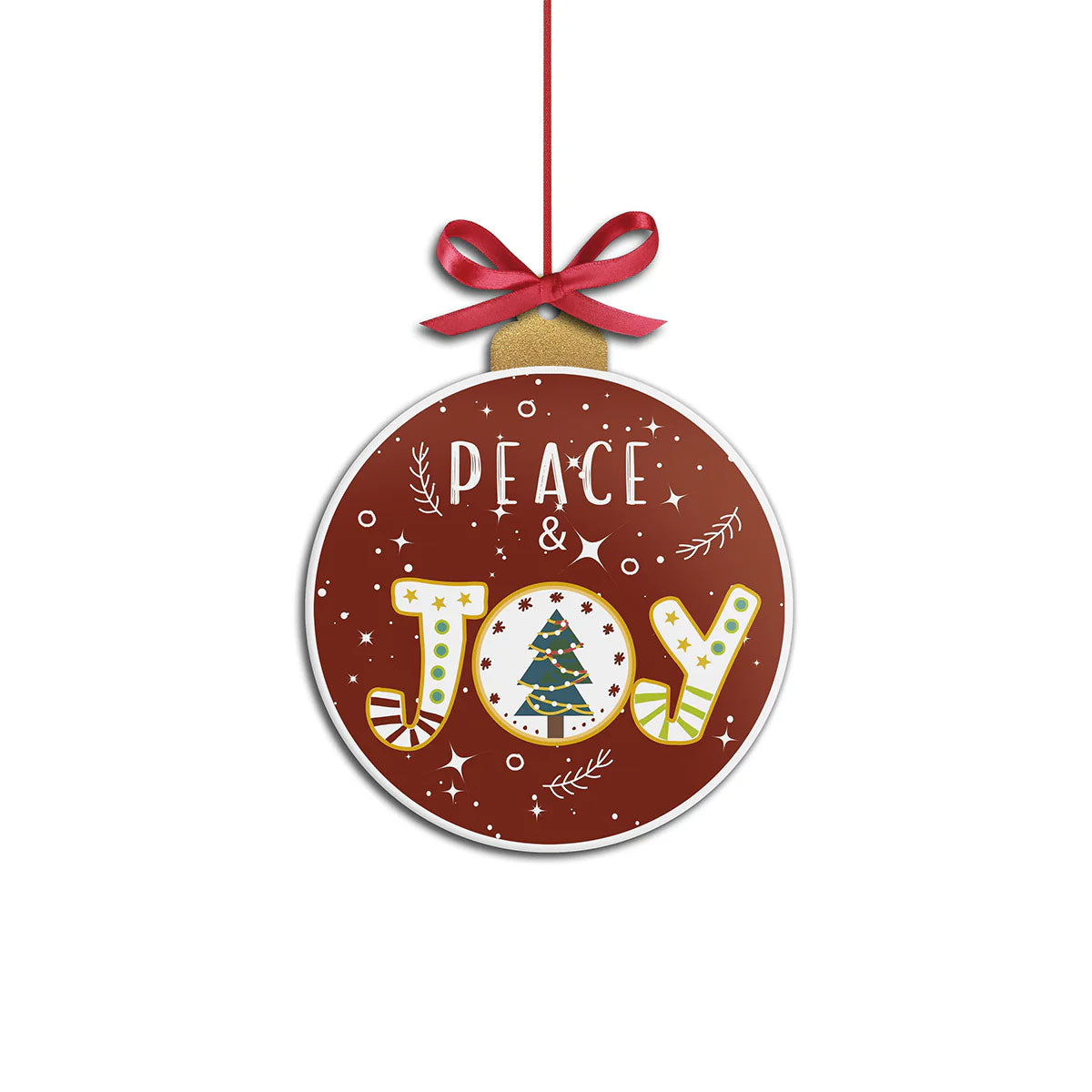 Formella Natale 2025 "Peace & Joy" Cm 16X19 Egan