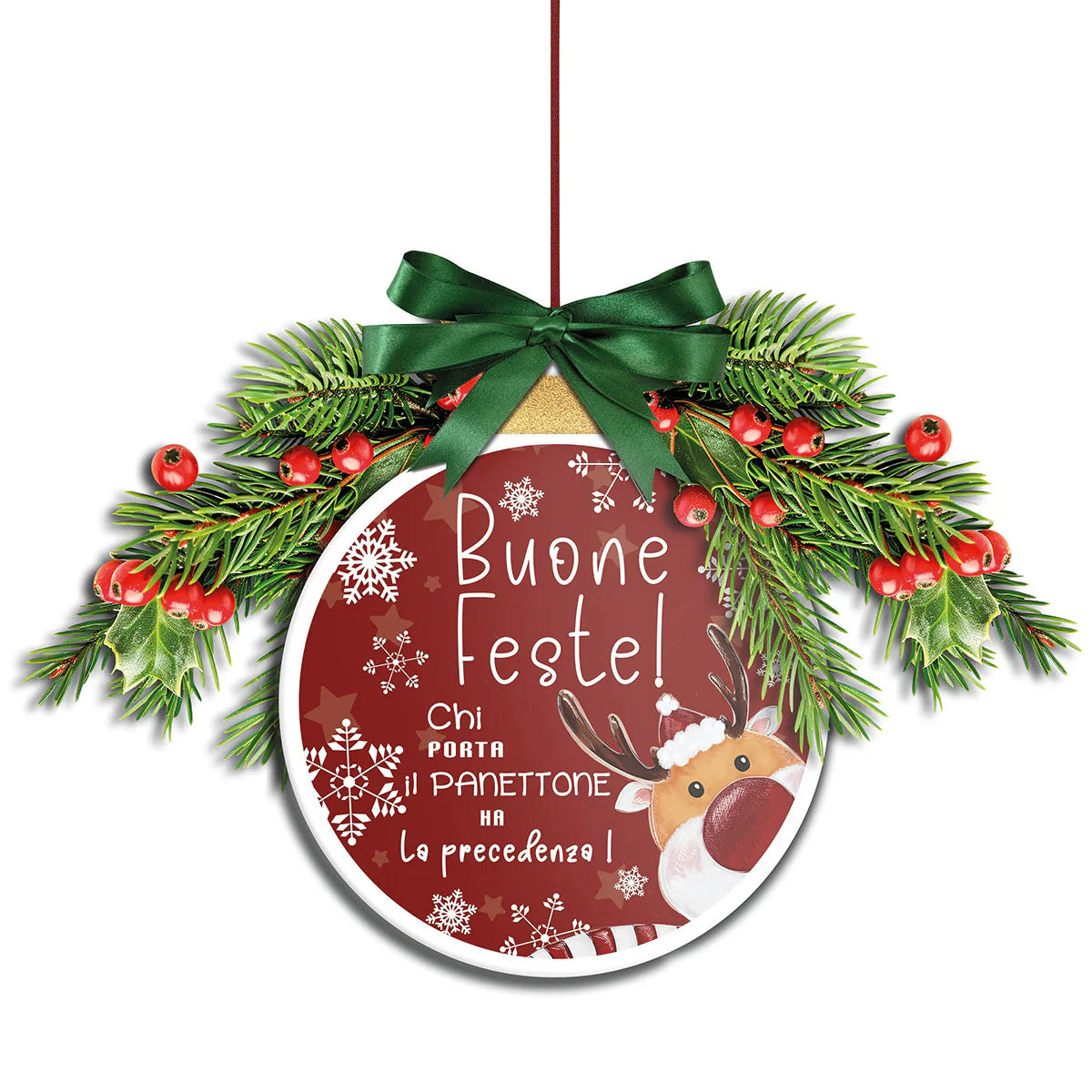 Fuoriporta Natale 2025 "Buone Feste" D20 Egan