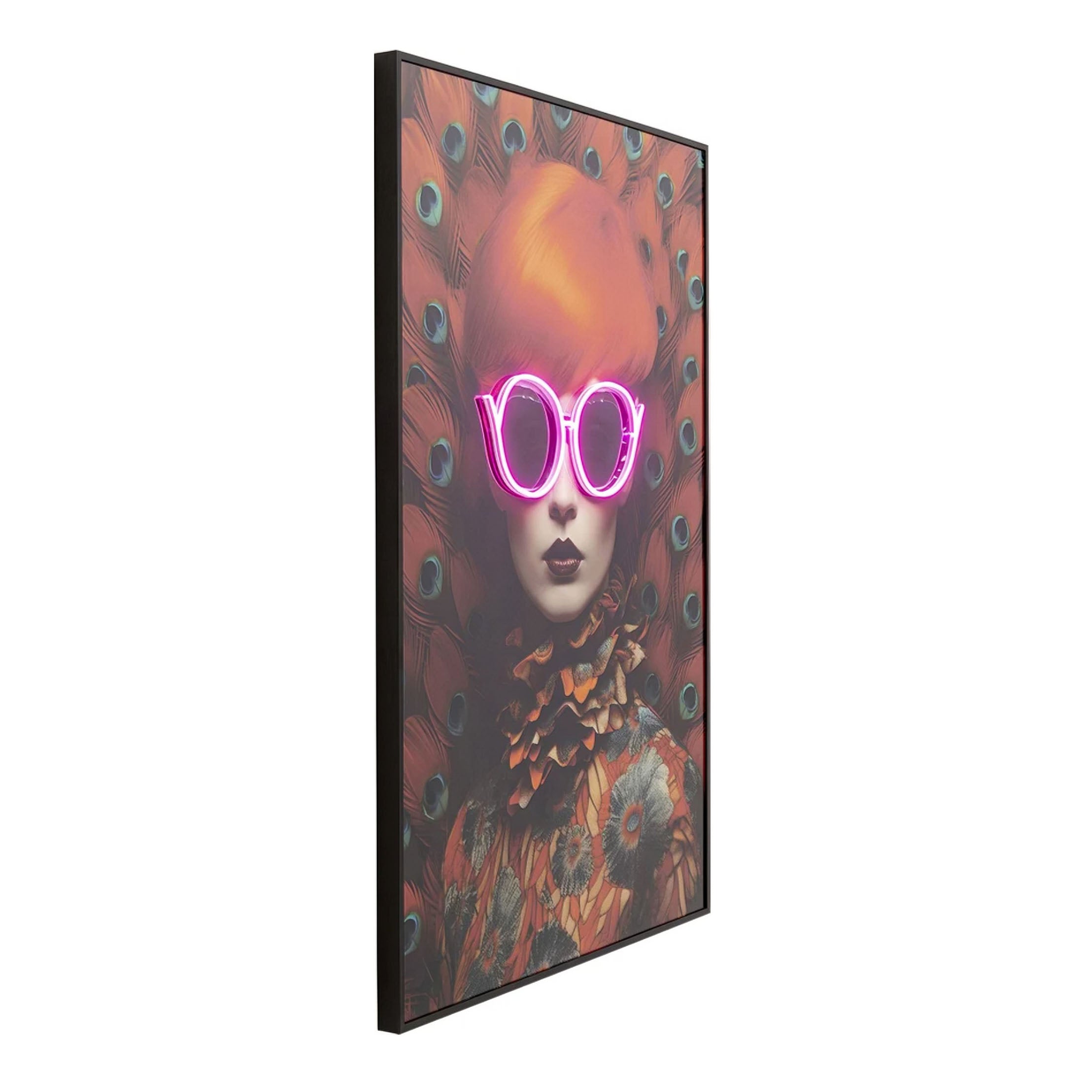 Quadro incorniciato LED Fancy Red Lady Kare Design