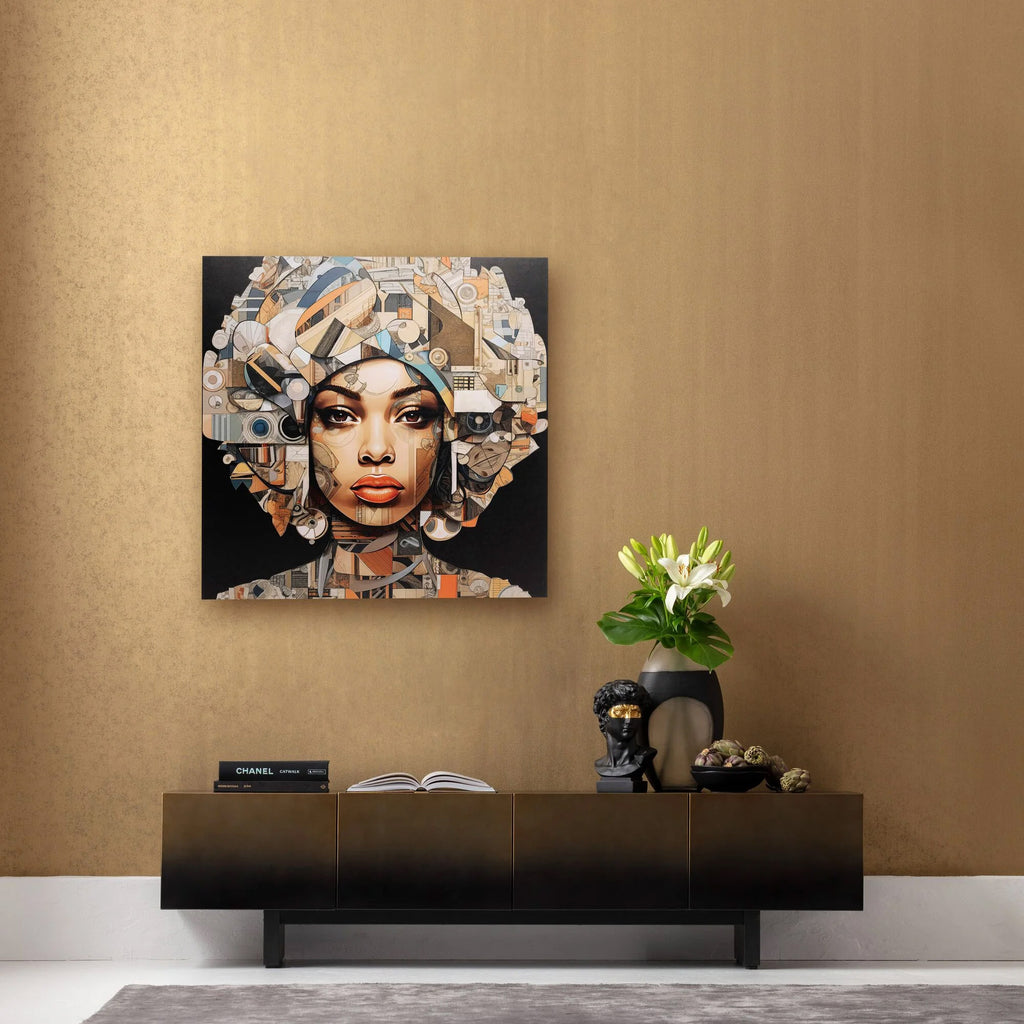 Quadro vetro 3D Art Geo Women Kare Design