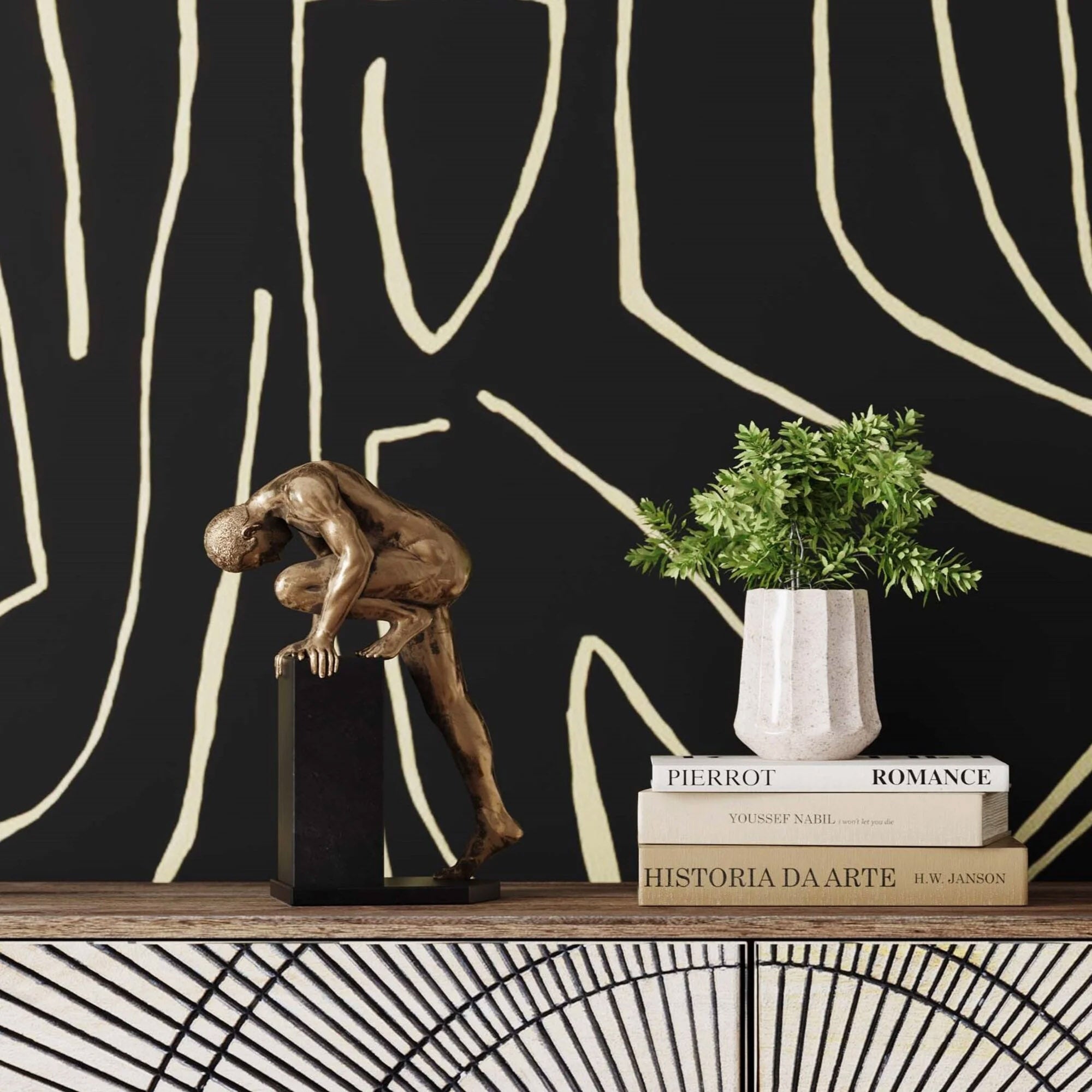 Oggetto decorativo Nude Man Stand rame Kare Design