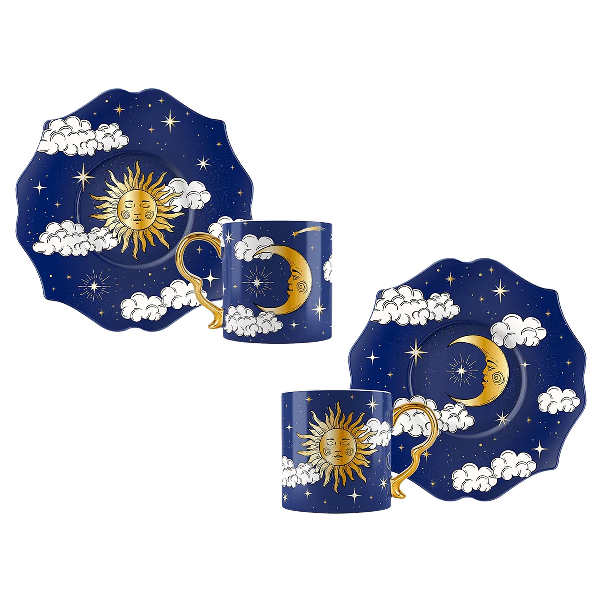 Set 2 tazzine sole e luna - Cielo Stellato Bialetti Exclusive