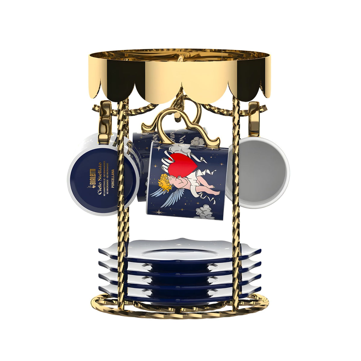Set 4 tazzine giostra - Cielo Stellato Bialetti Exclusive