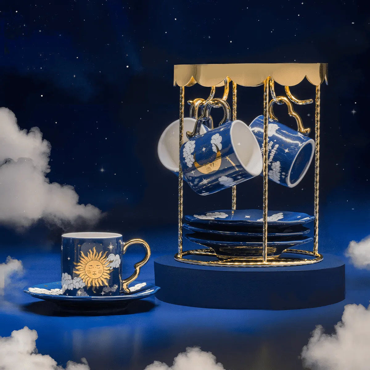 Set 4 tazzine giostra - Cielo Stellato Bialetti Exclusive
