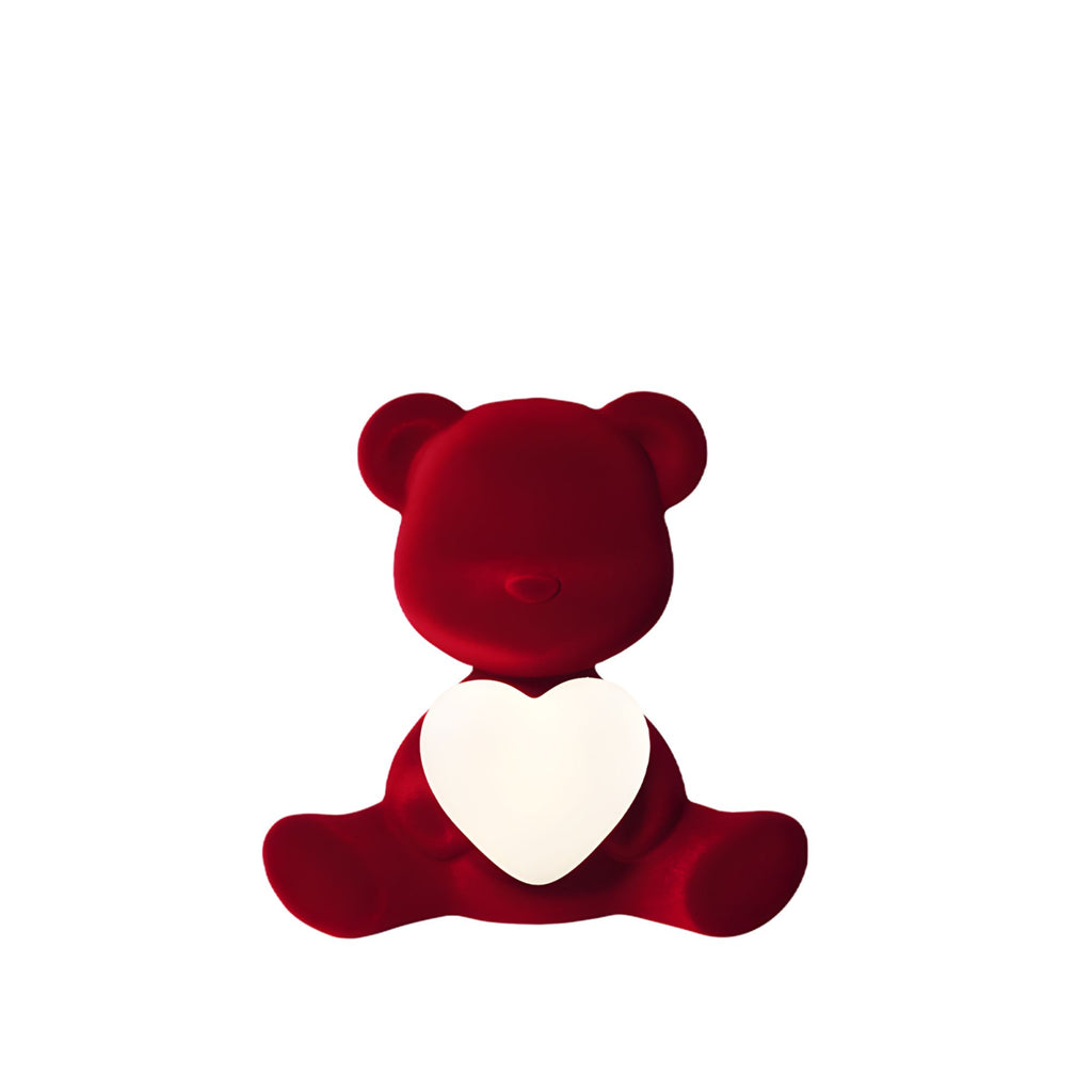 Teddy Love Xs Velvet Finish red Qeeboo