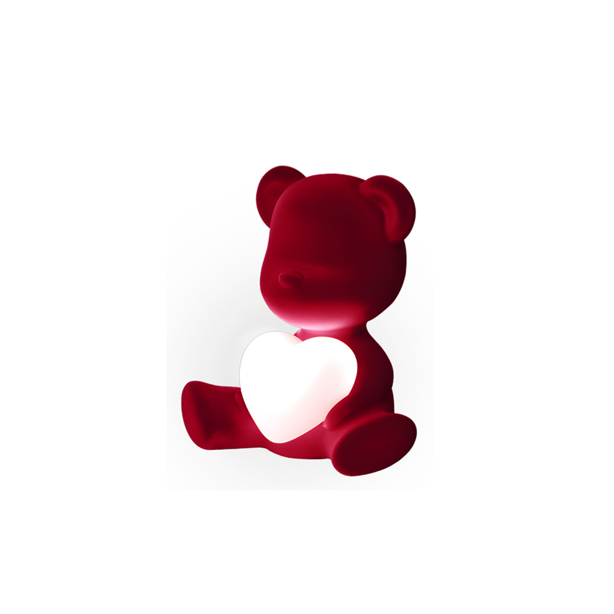Teddy Love Xs Velvet Finish red Qeeboo