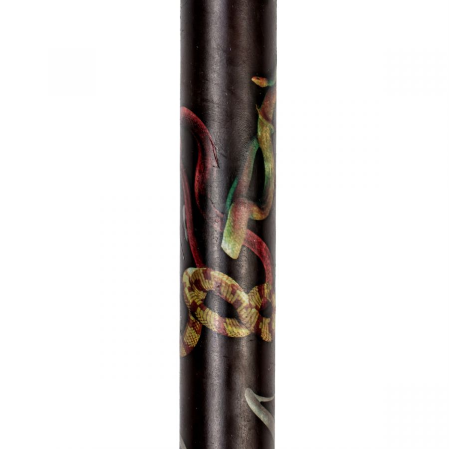 Set 2Pz Candela A Stelo Toiletpaper Snakes Black  Seletti