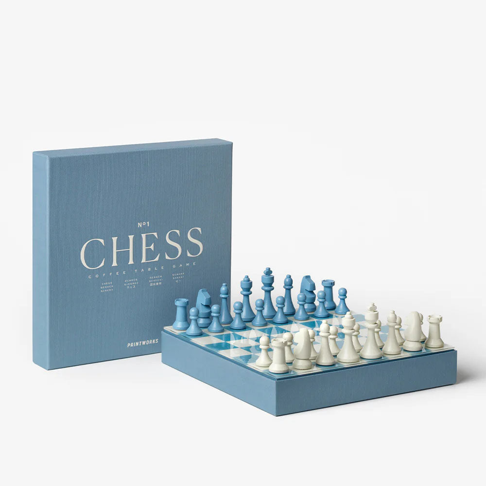 Classic - Chess, Dusty Blue Printworks