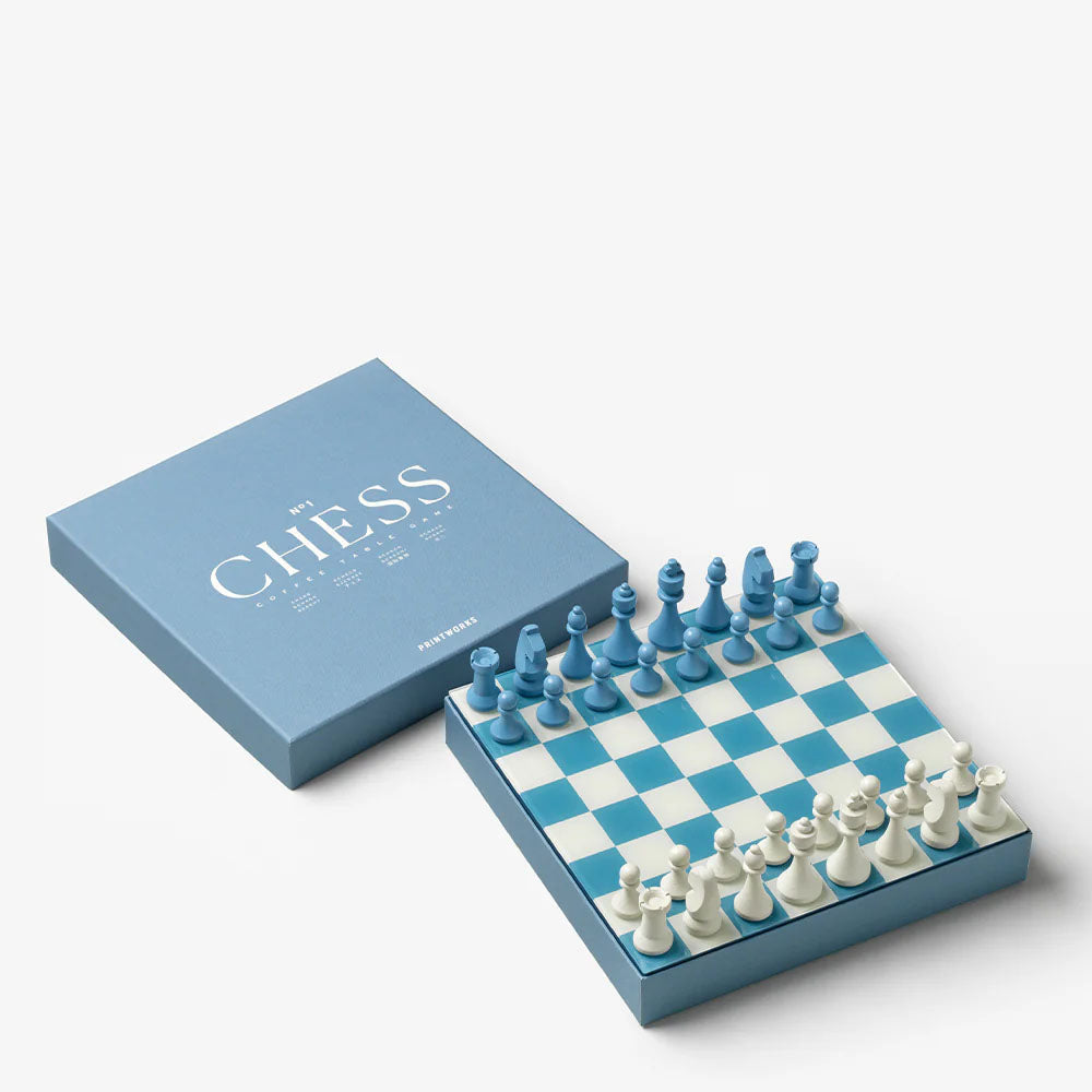 Classic - Chess, Dusty Blue Printworks