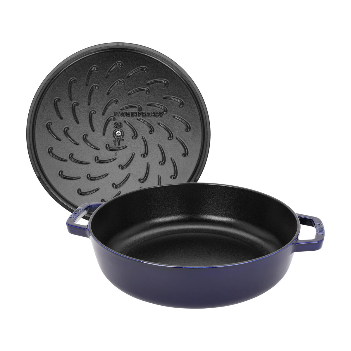Tegame Chistera rotondo - 28 cm, blu scuro Staub