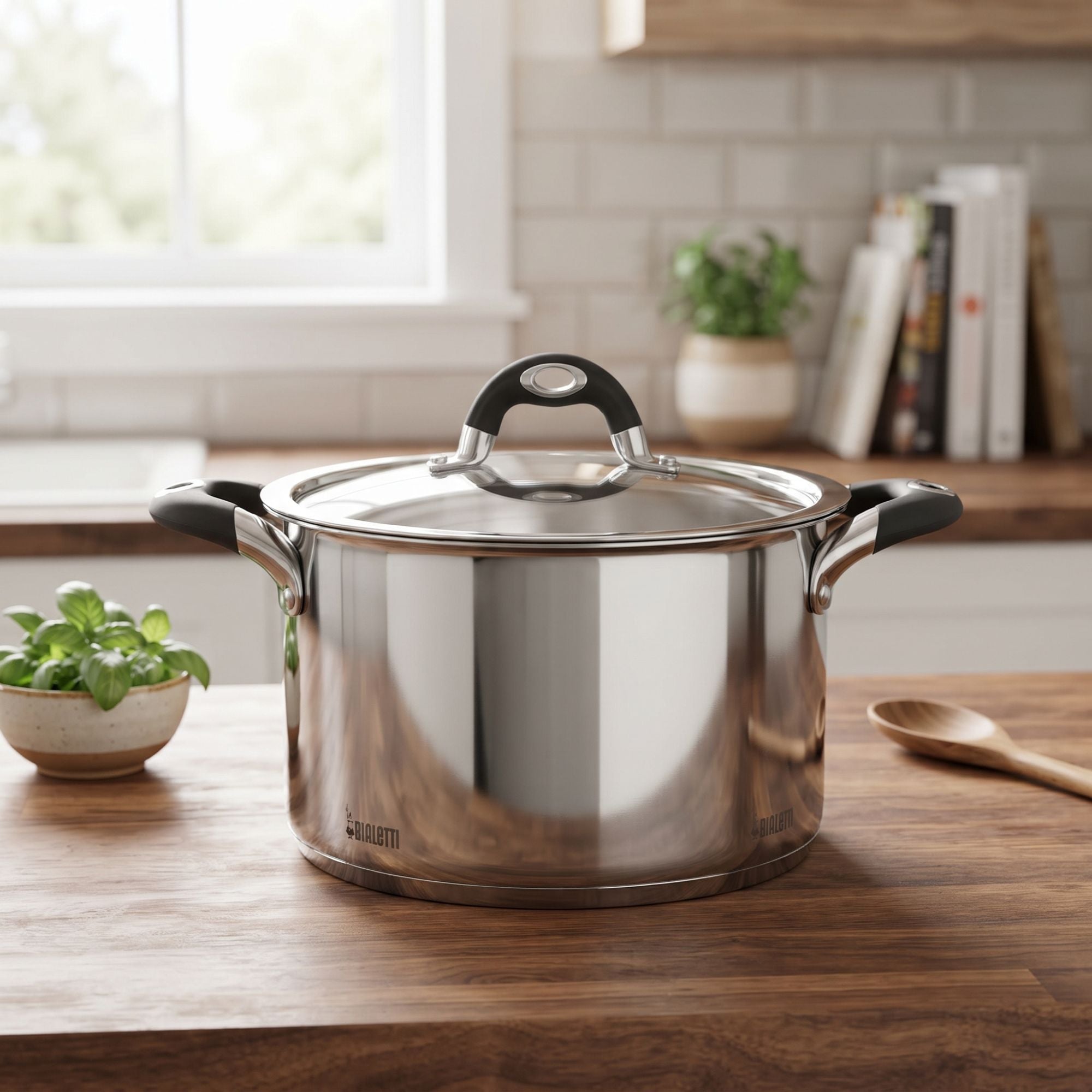 Pentola Con Ccoperchio Linea Avorio Cm 22 Bialetti