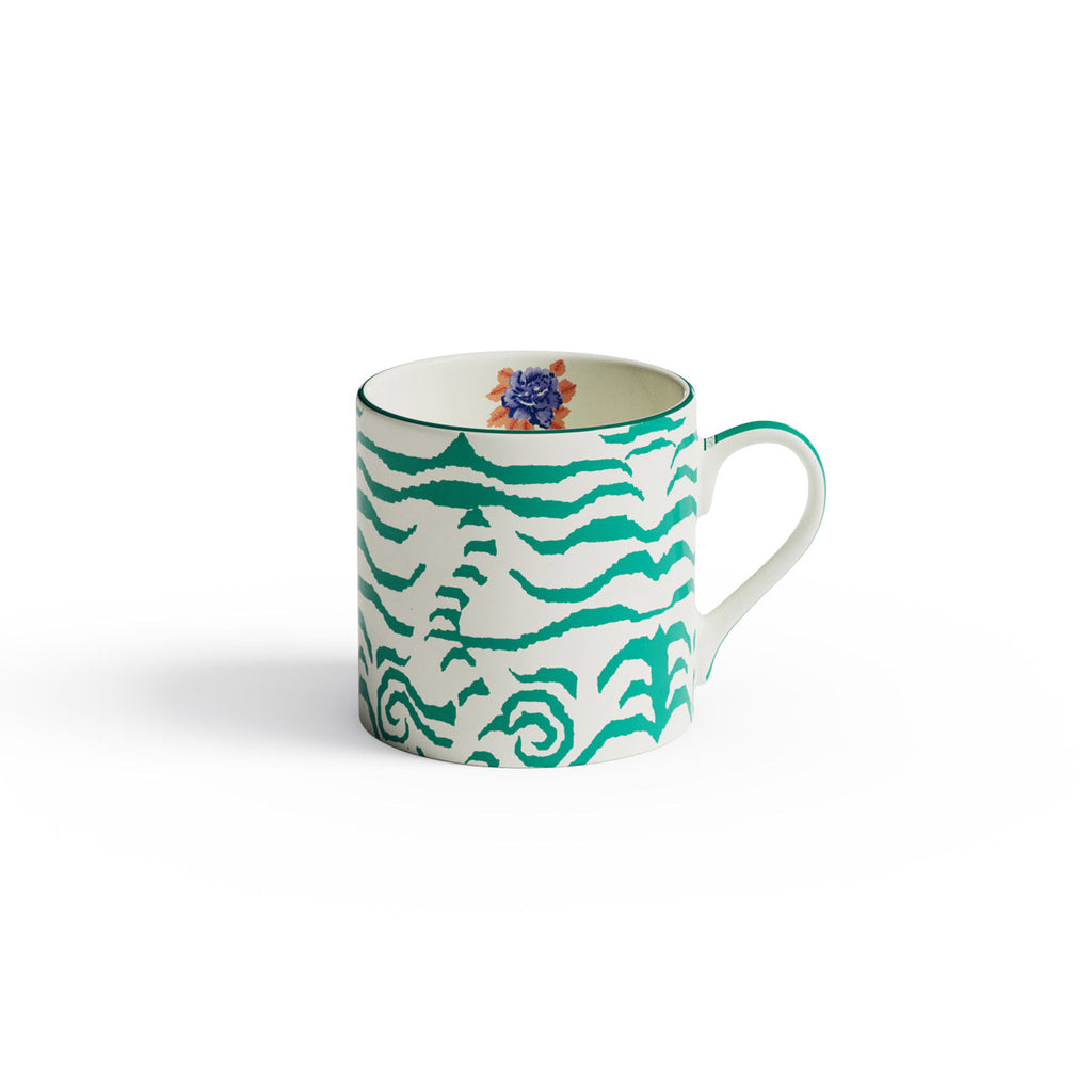 Tazza in porcellana indian tiger veronese Lisa Corti