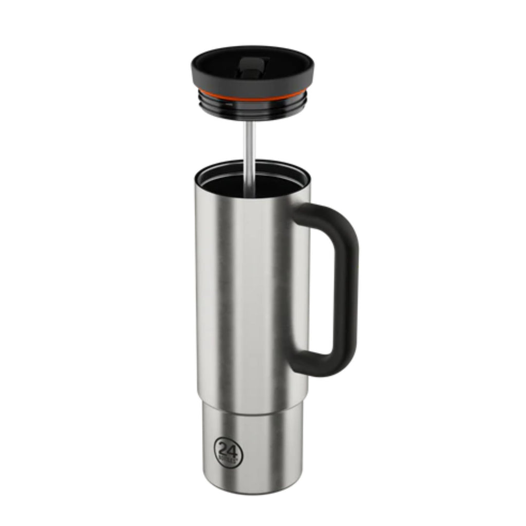 Straw Cup 800 ml Brushed Steel 24bottles