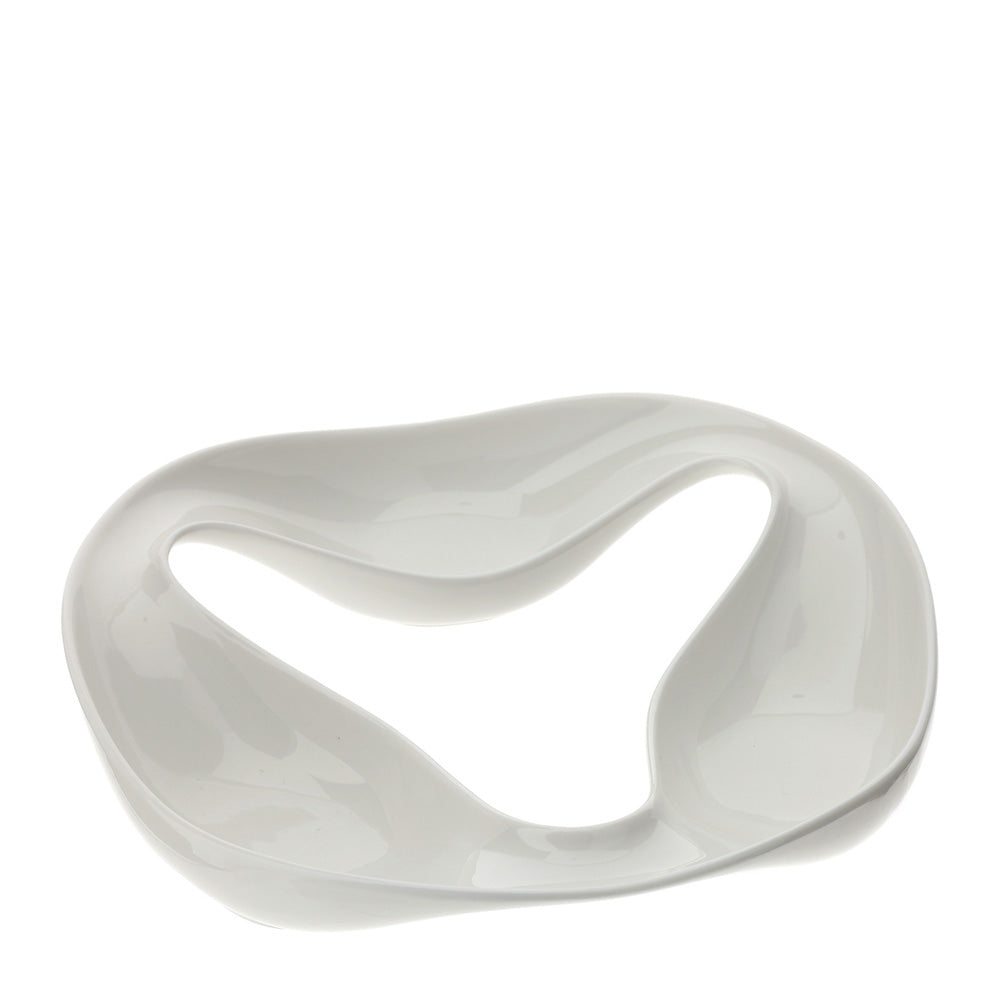 Ciotola Porcellana Loop 25,5Xh5Cm Bianca Hervit