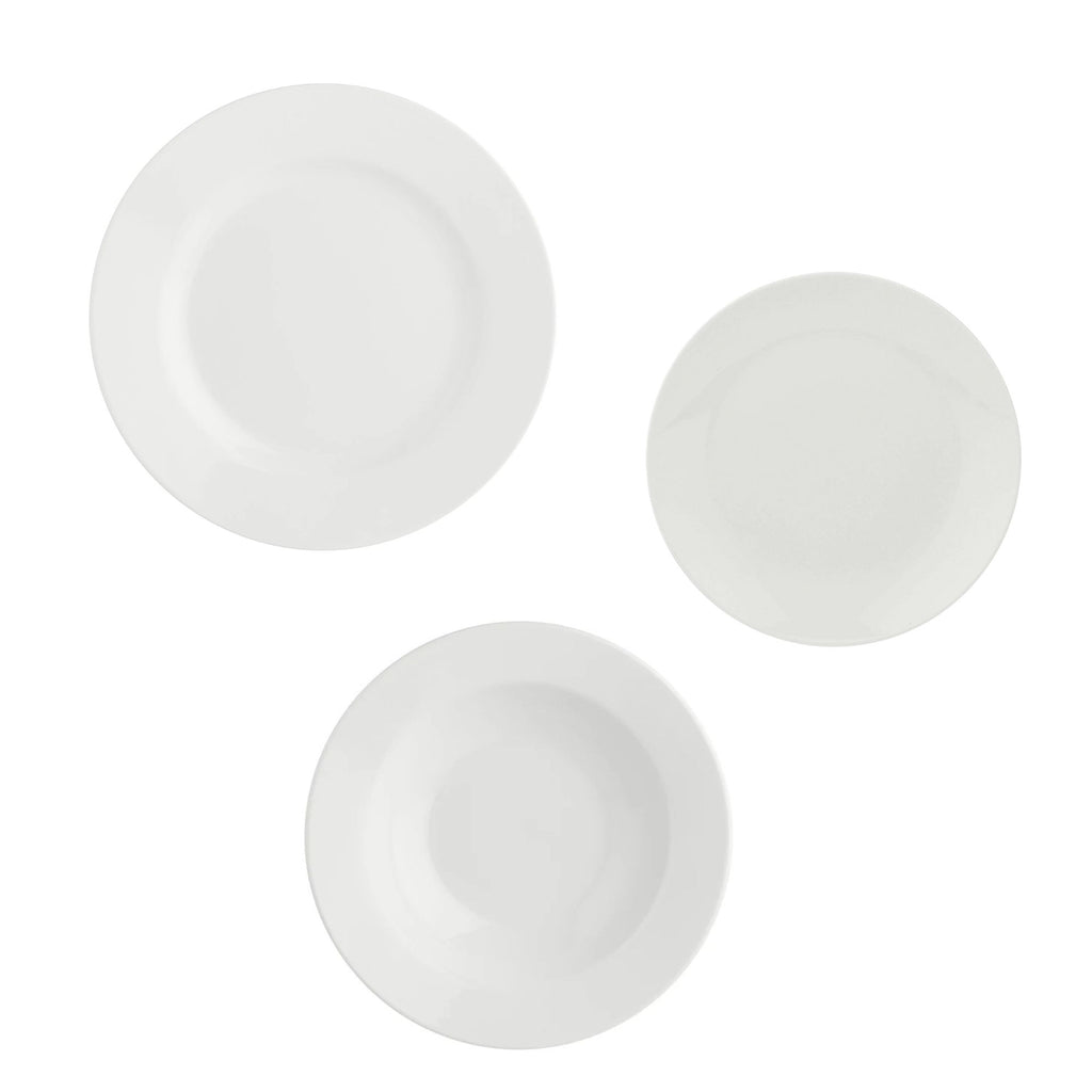 Set Piatti 18 Pezzi Essenziale La Porcellana Bianca