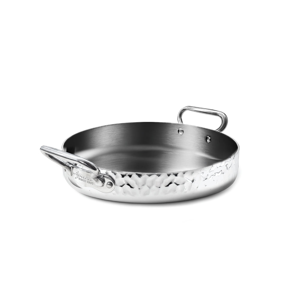 Tegame Aluinox Martellato 3Ply 2/Manici 1907 Cm 24 Pentole Agnelli