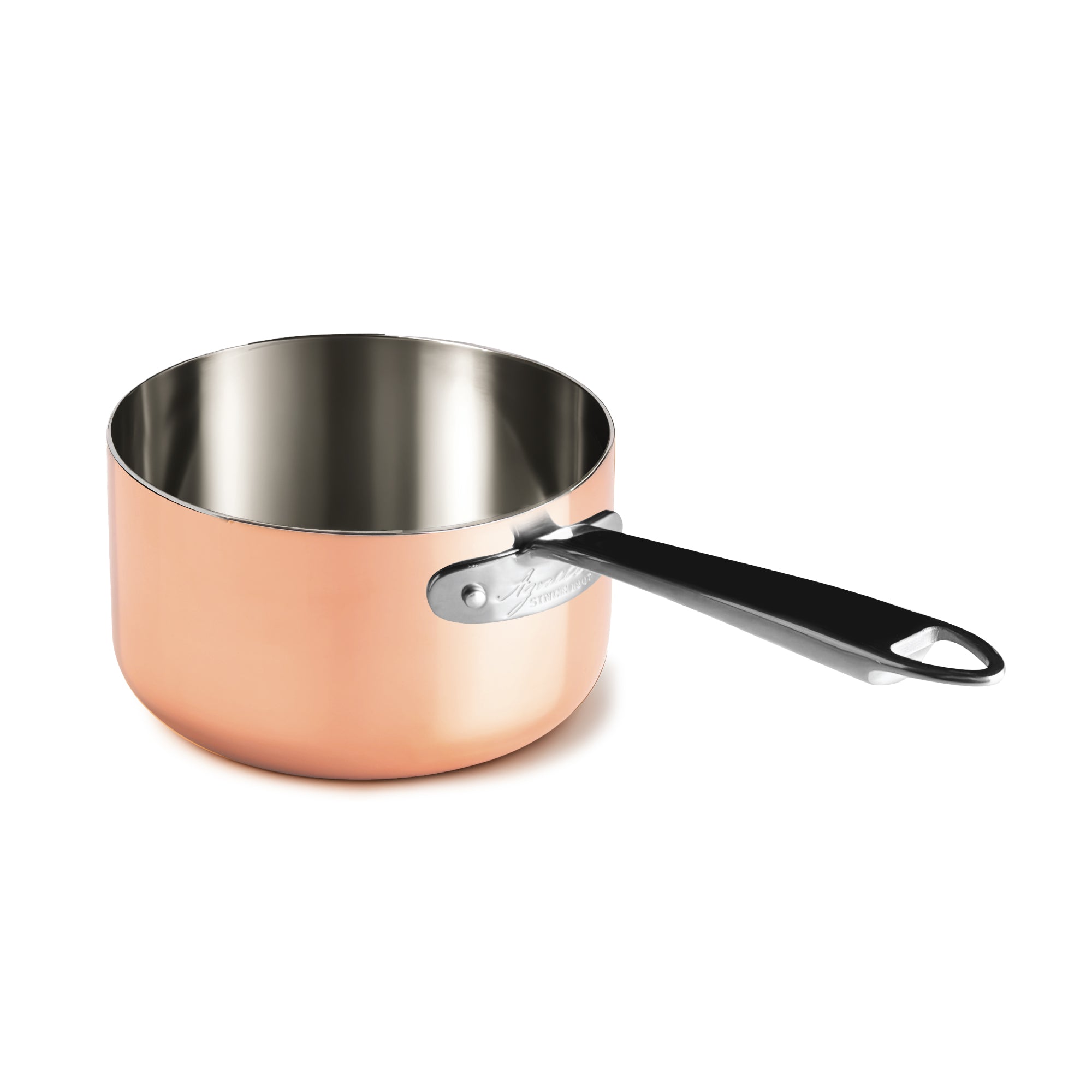 Casseruola Alta 1 manico Copper 4 Induzione Cm 16 Pentole Agnelli