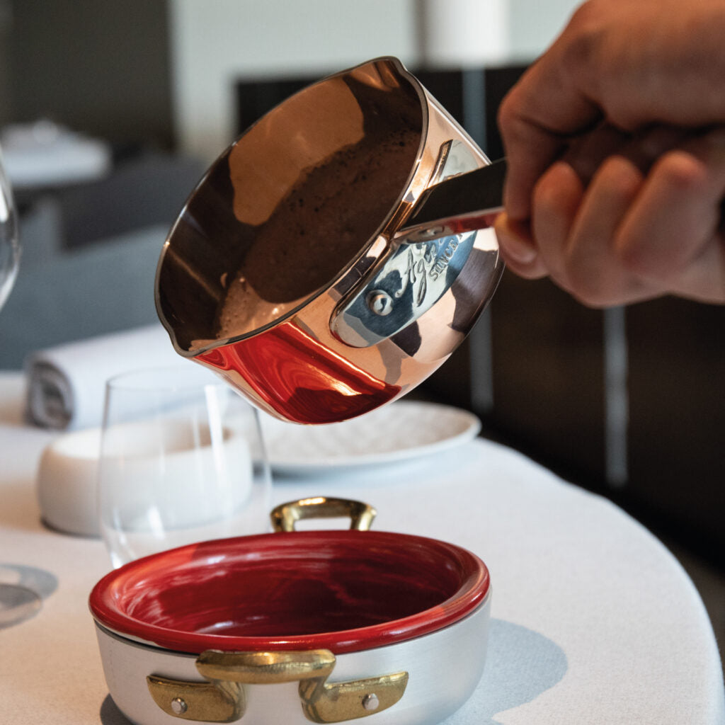 Rondeau in copper4 – 2 maniglie inox Cm 28 Pentole Agnelli