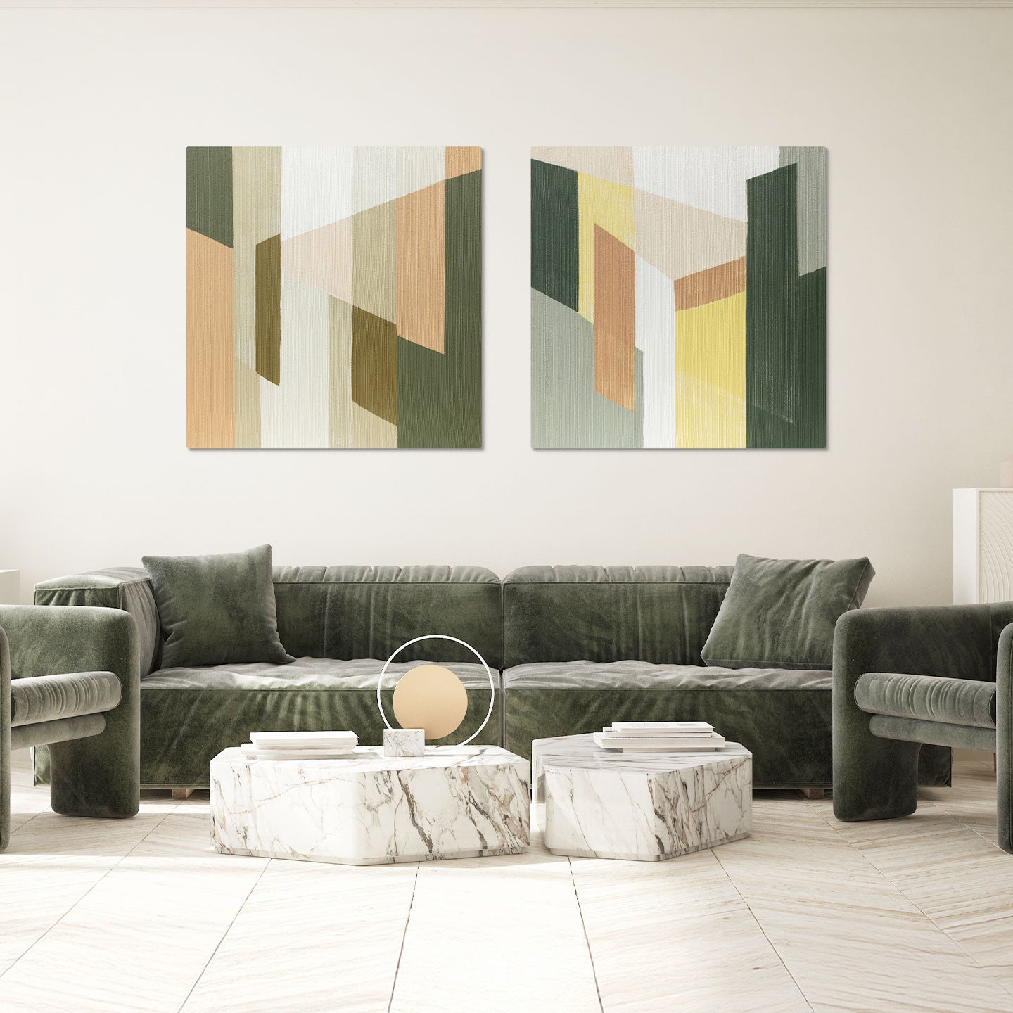 Quadro Green chart 140x70 cm Agave Quadri