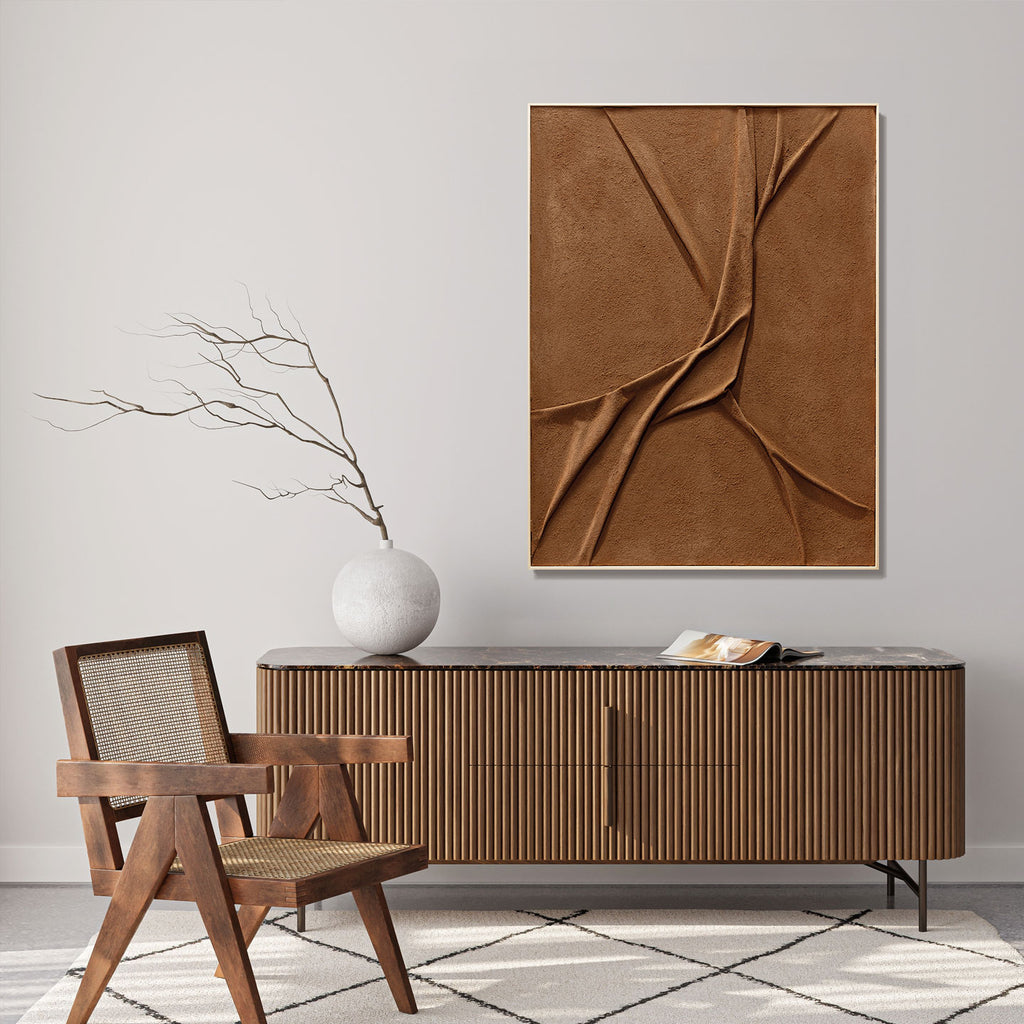 Quadro Leather 90x120 cm Agave Quadri