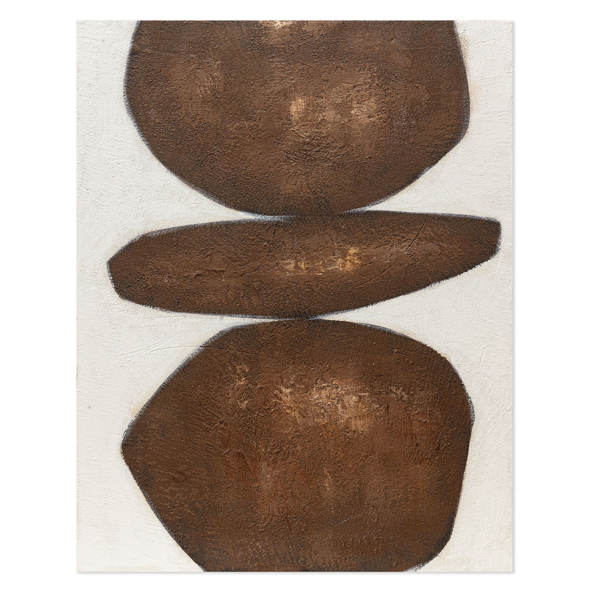 Quadro Stone Balance 80x100 cm Agave Quadri