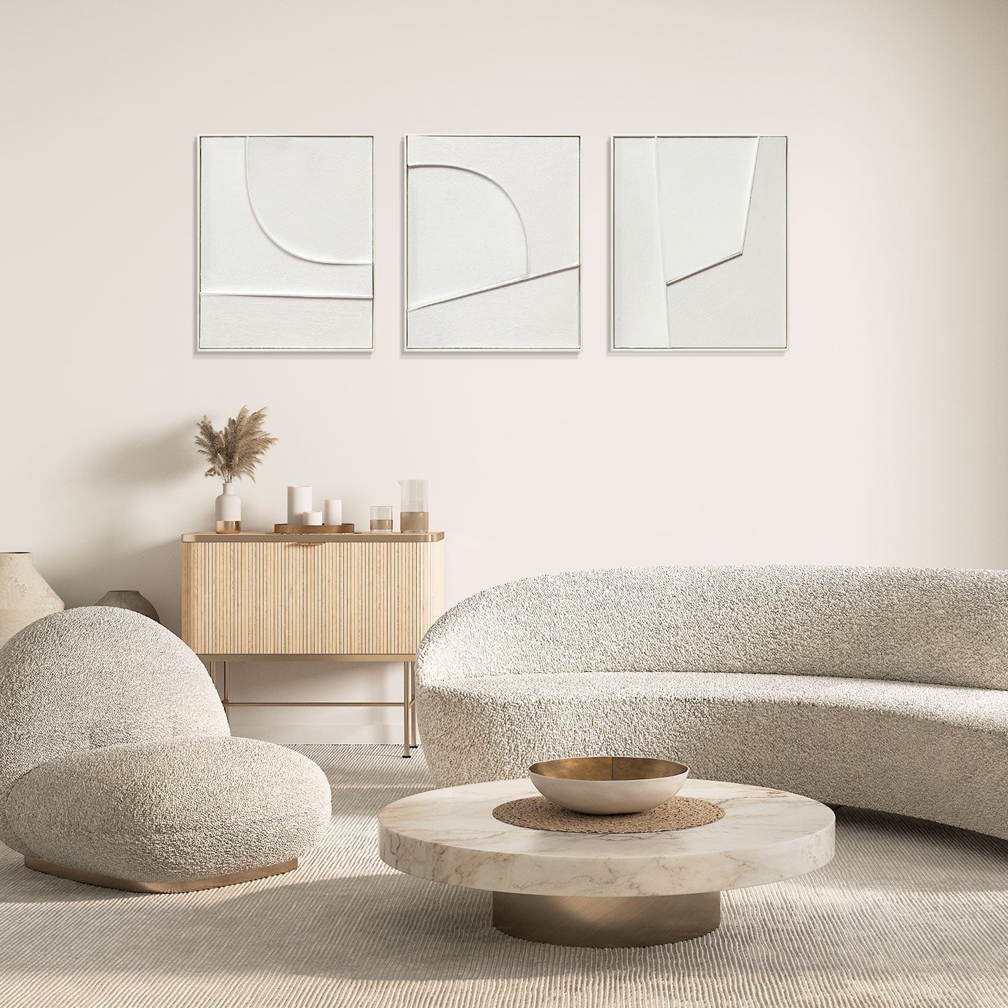 Quadro Groove – Set 3 pz 50x60 cm Agave Quadri