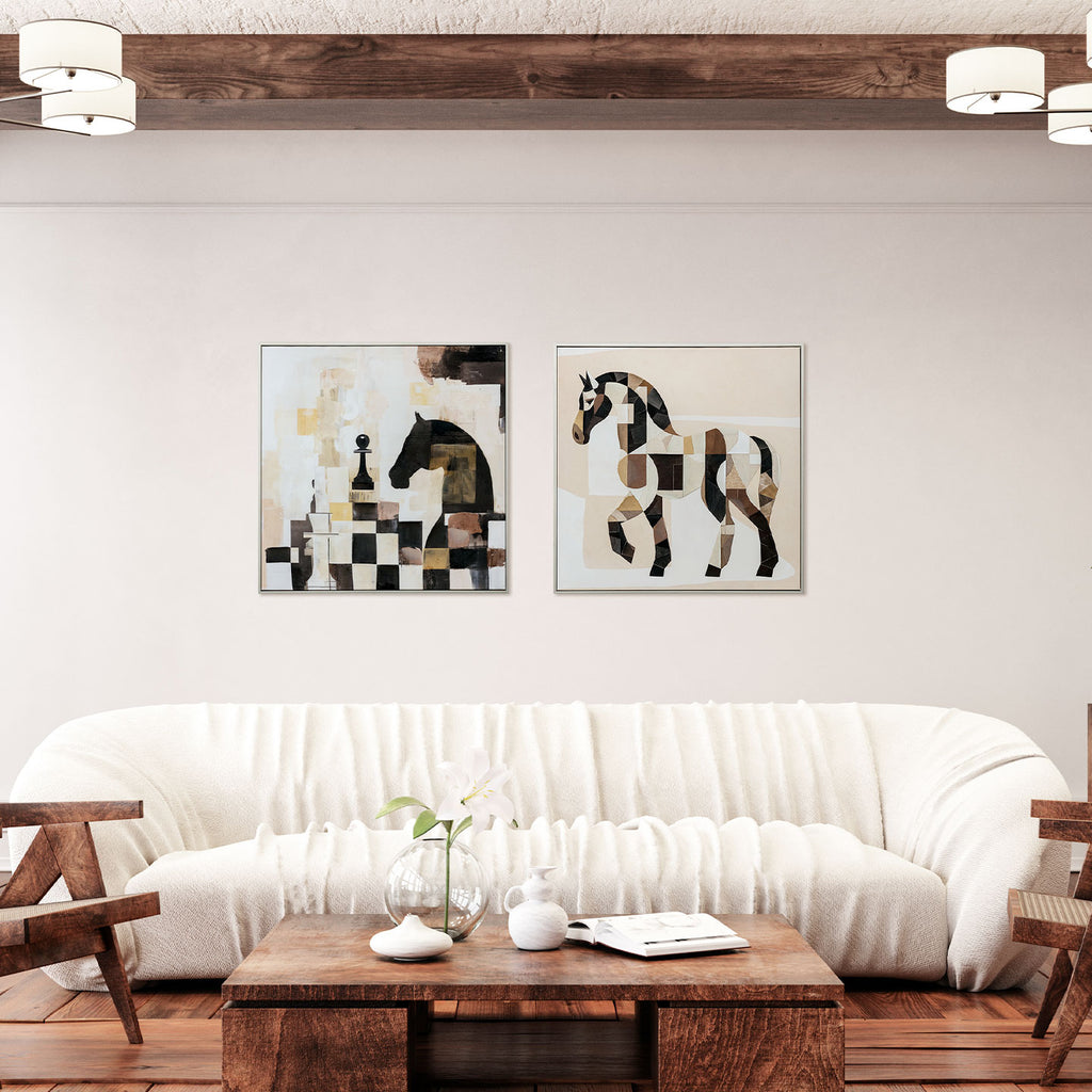 Tela Scacchi 80x80 cm Agave Quadri