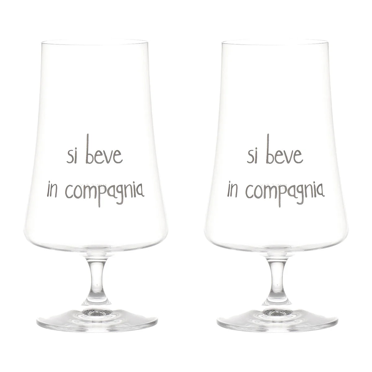 Set 2 Calici Si Beve In Compagnia 55Cl Simple Day