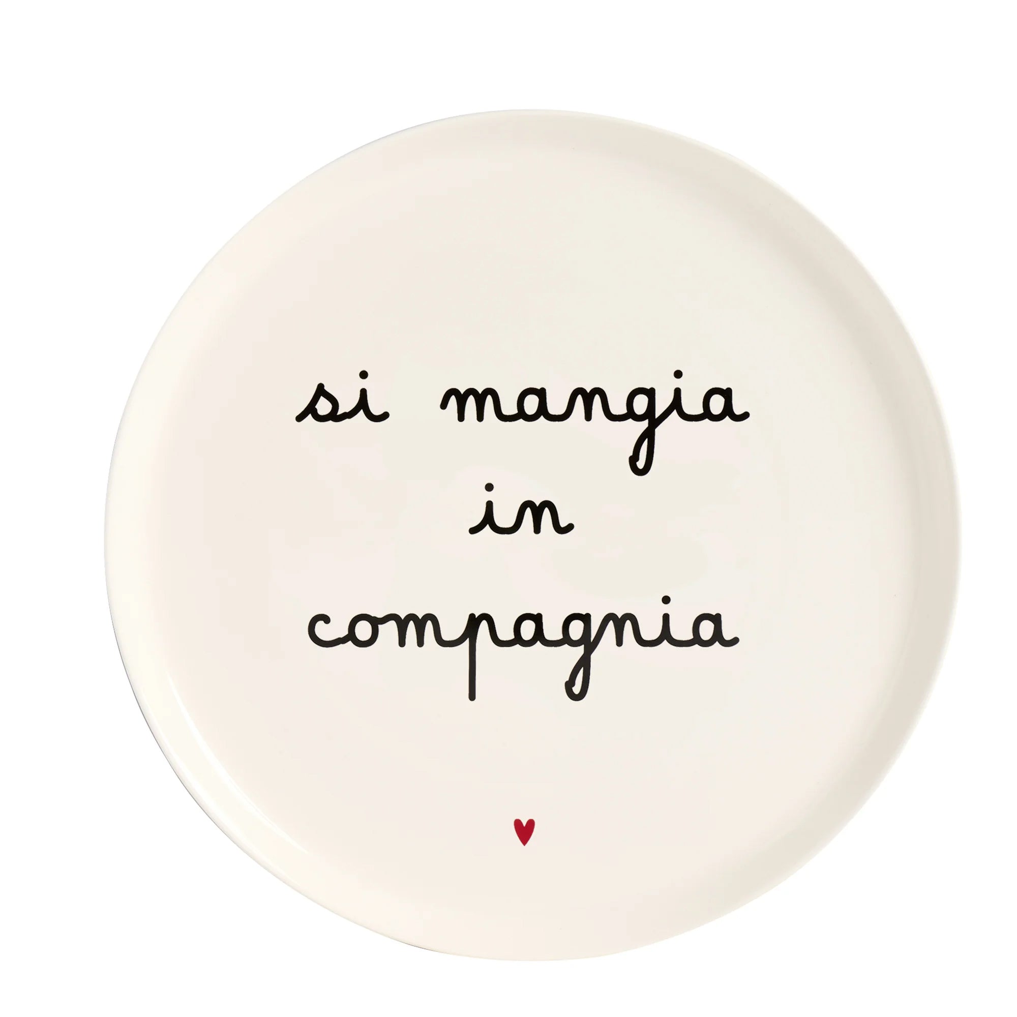 Piatto Pizza Si Mangia In Compagnia Simple Day