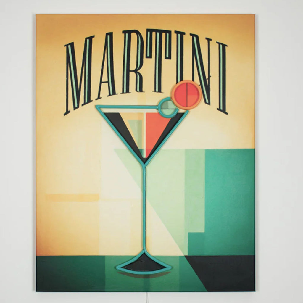 Quadro da Parete LED Neon – Martini Locomocean
