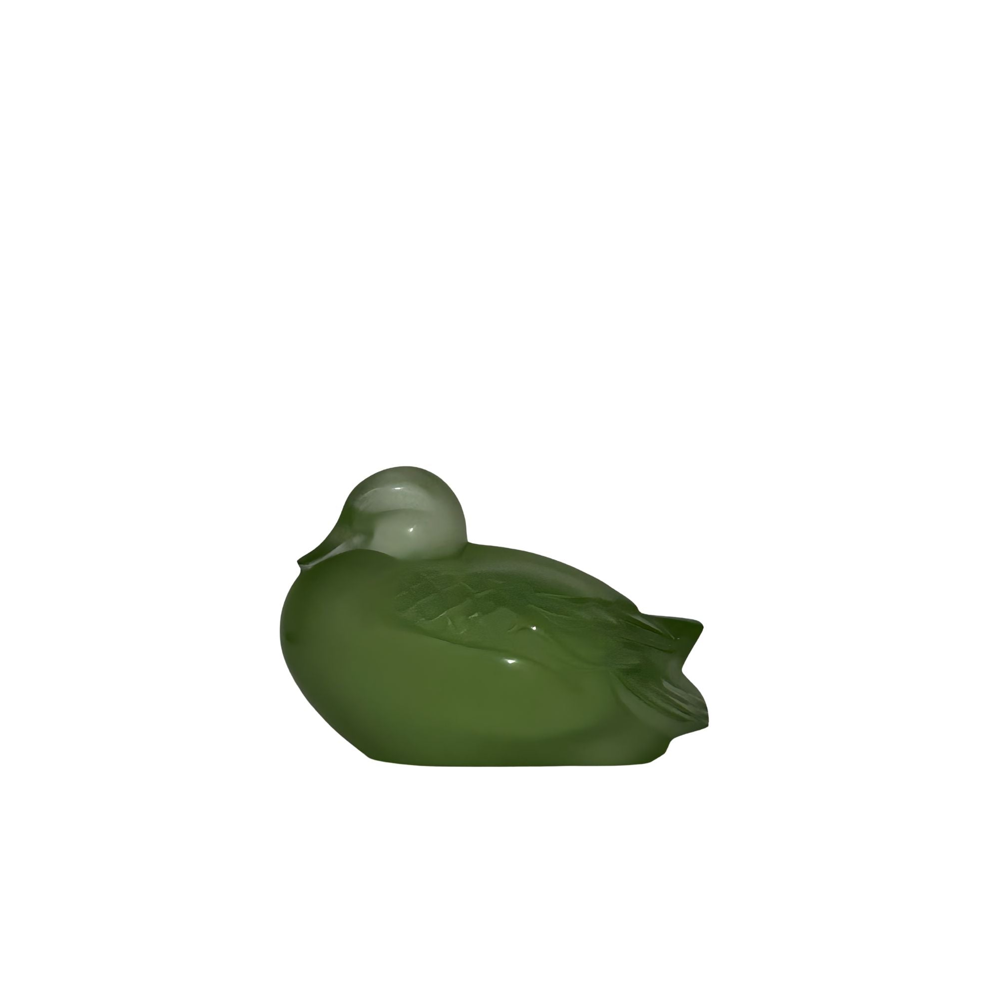 Canard Dormeur Vert – Anatra Dormiente in Cristallo Verde Lalique