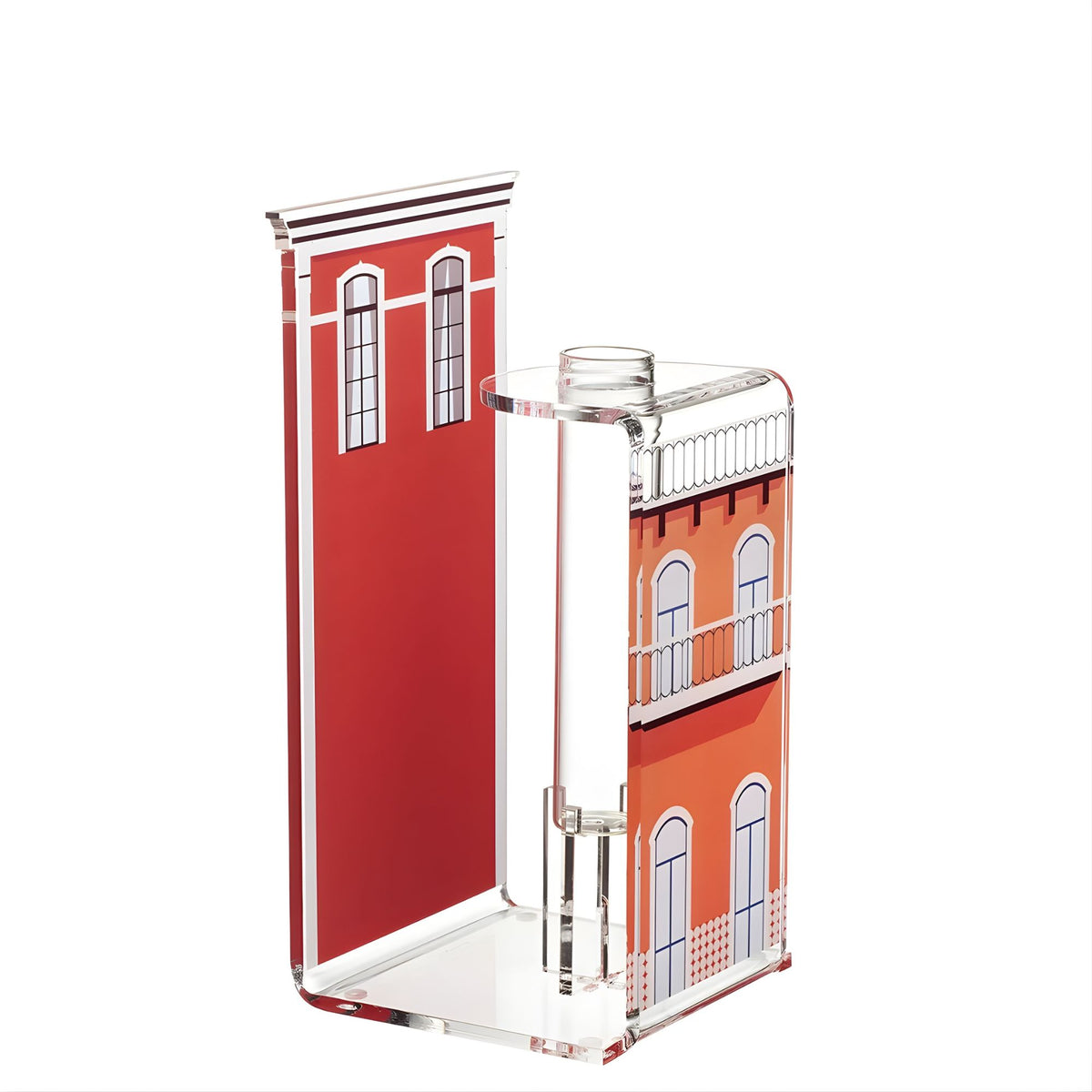 Blooming City - Vaso Lisbona - Rosso Linee