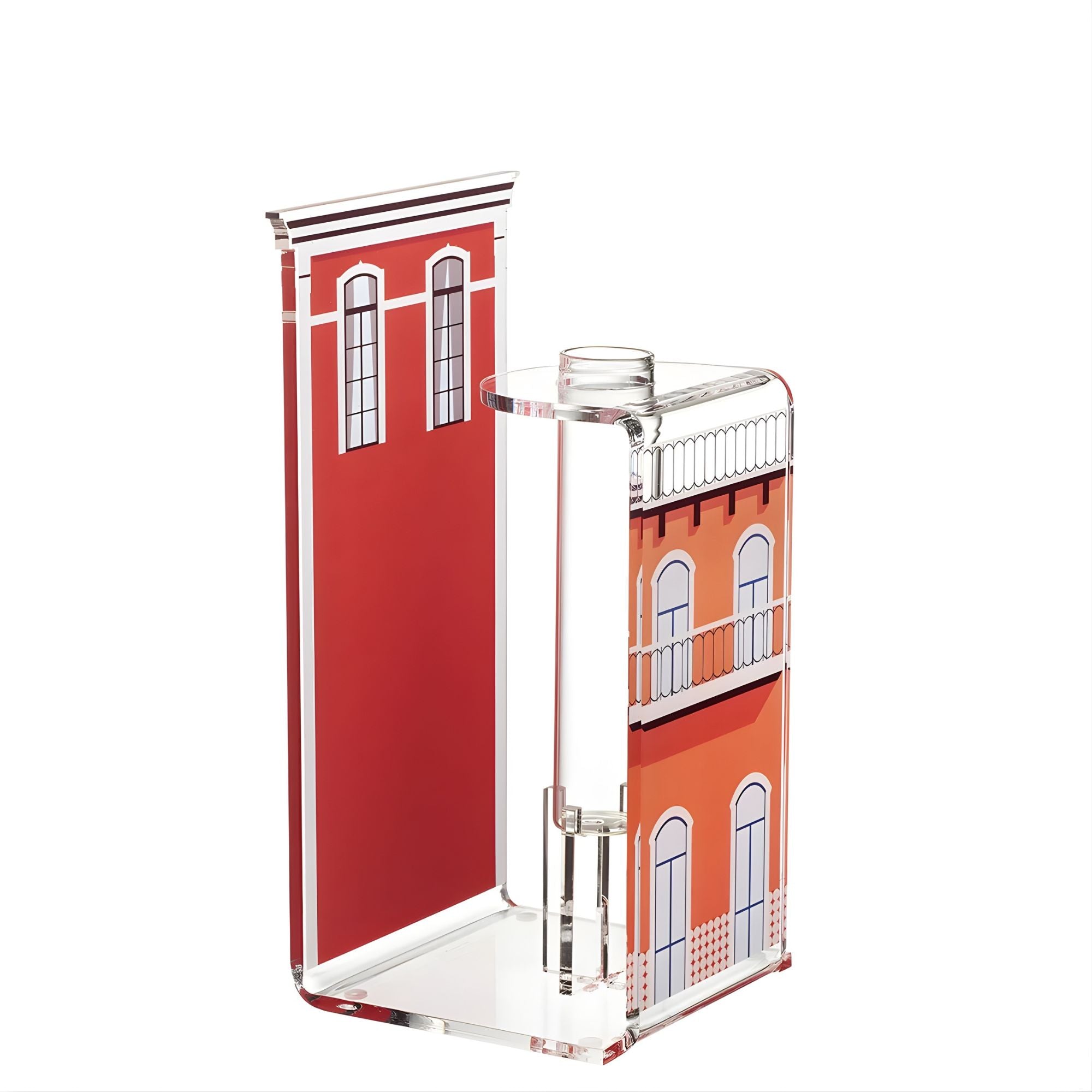 Blooming City - Vaso Lisbona - Rosso Linee